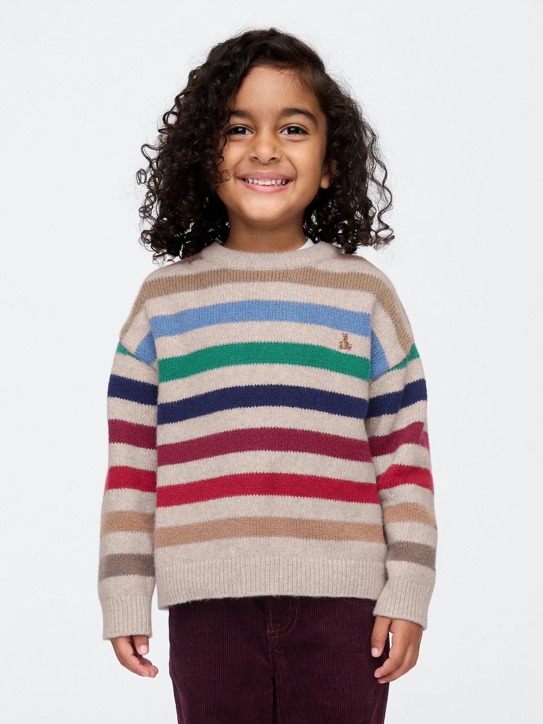 Black CashSoft Stripe Jumper (6mths-5yrs) - Image 1 of 3