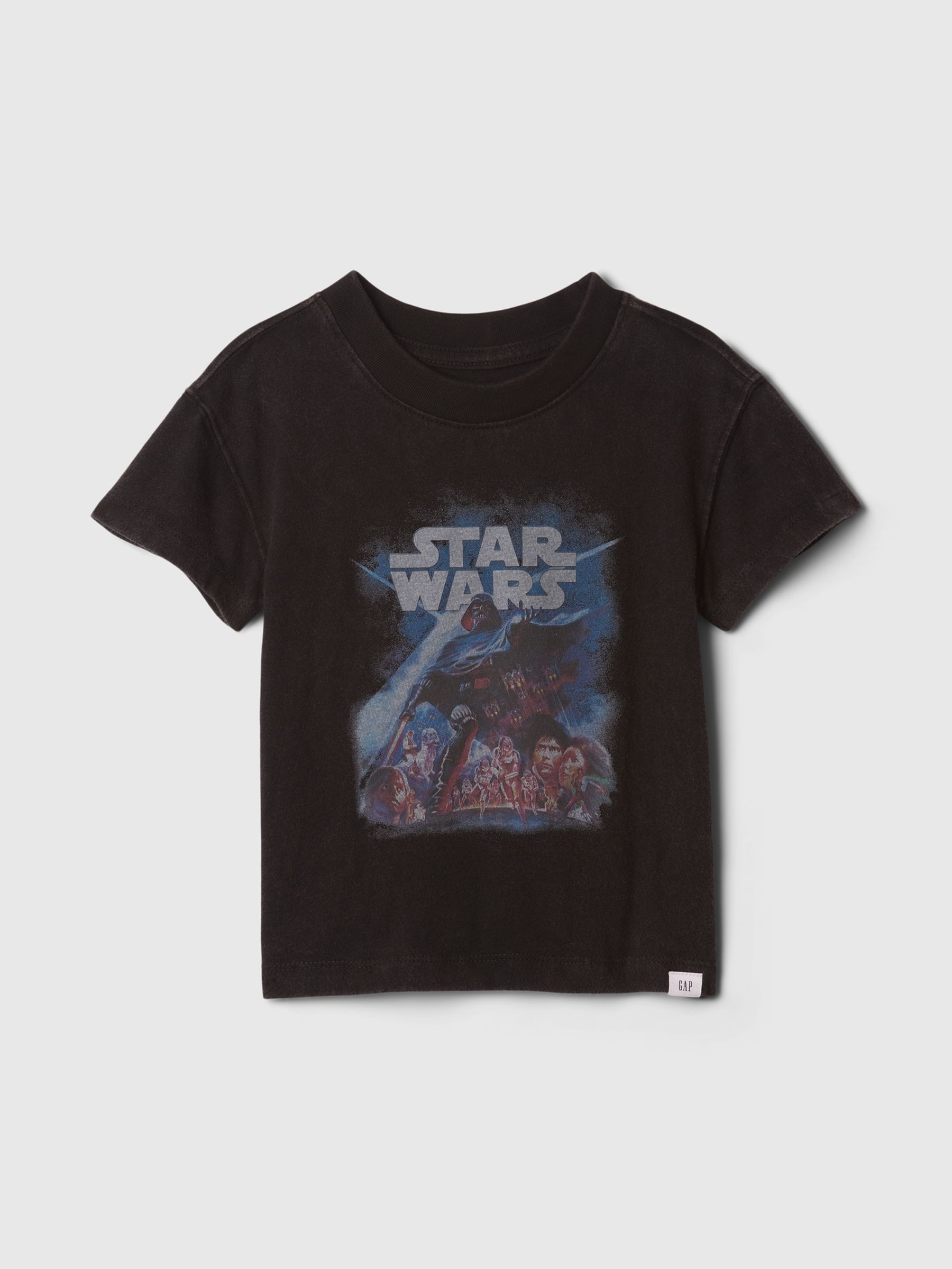 Black Star Wars Graphic T-Shirt (6mths-5yrs) - Image 1 of 3