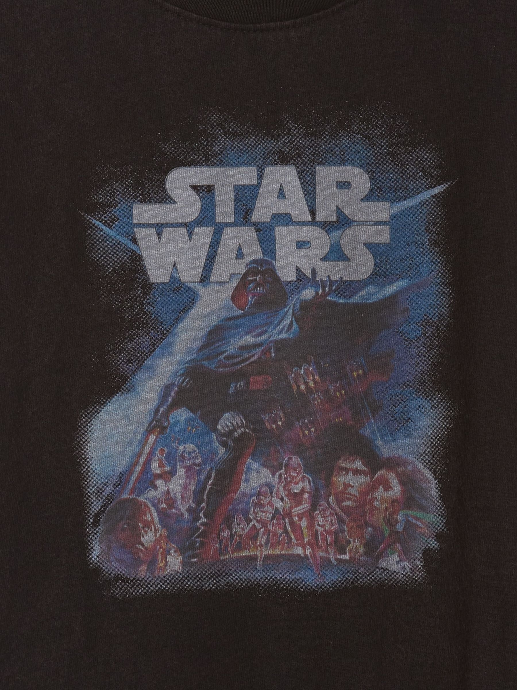 Black Star Wars Graphic T-Shirt (6mths-5yrs) - Image 3 of 3