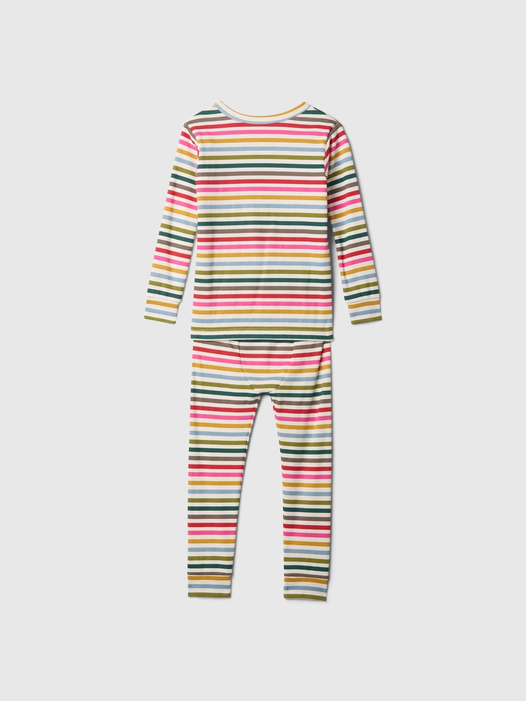 White Stripe Brushed Cotton Pyjamas (12mths-5yrs) - Image 3 of 3