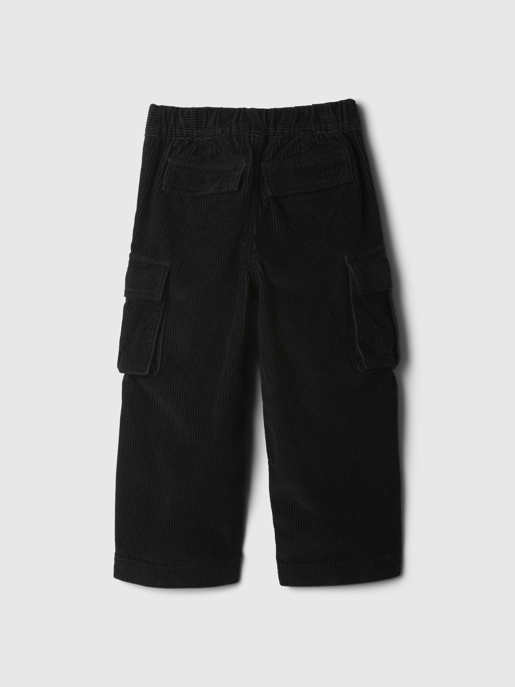 Black Corduroy Cargo Trousers (6mths-5yrs) - Image 2 of 3