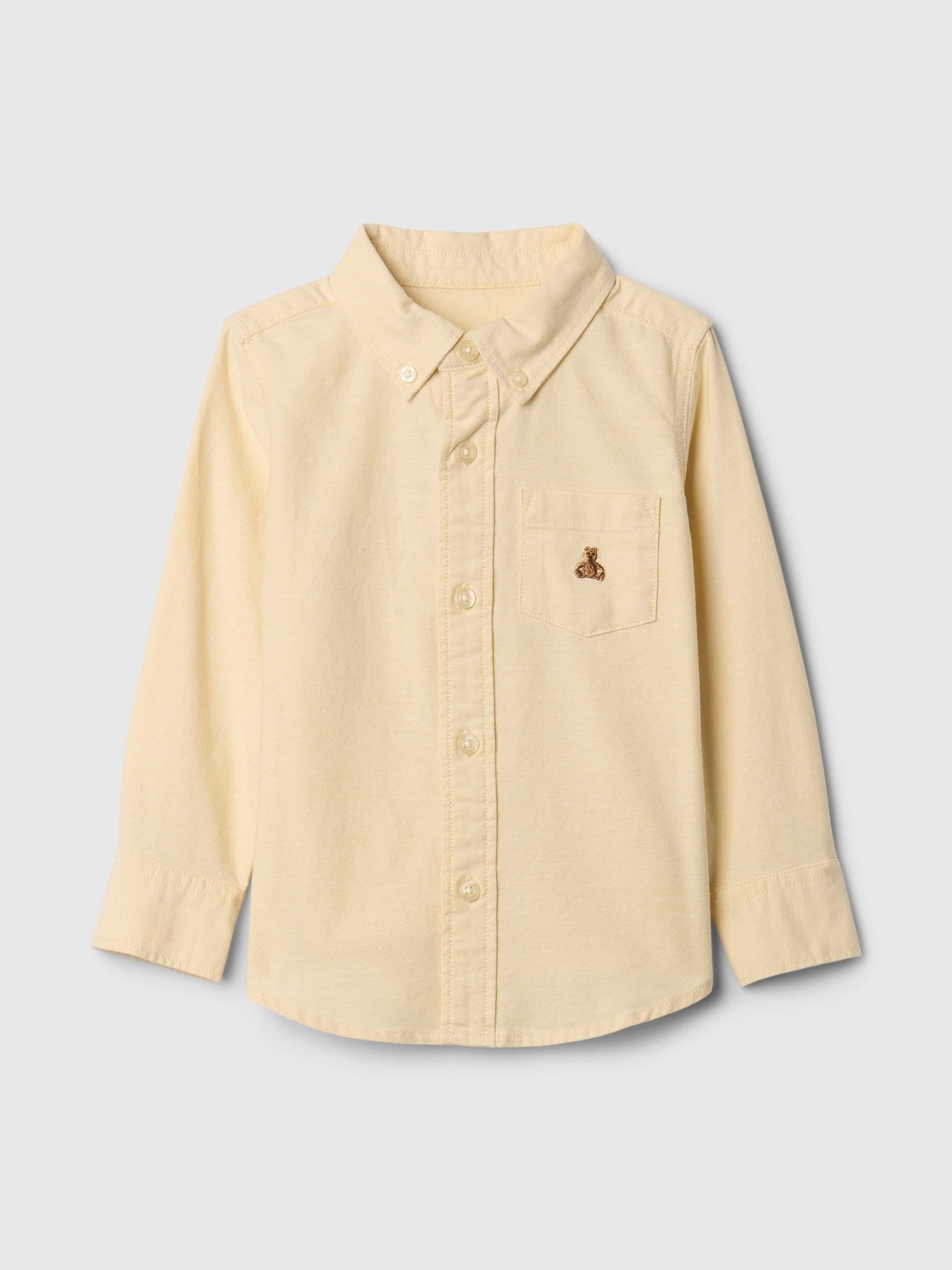 Yellow Brannan Bear Oxford Shirt (6mths-5yrs) - Image 1 of 3
