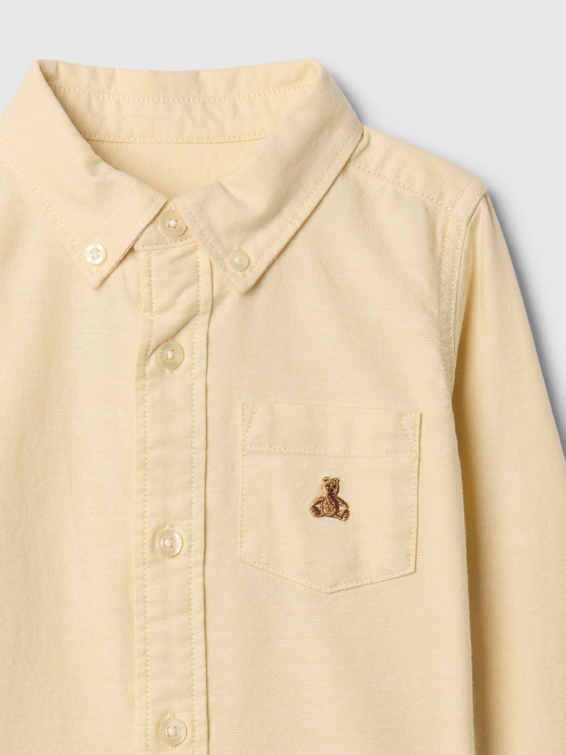 Yellow Brannan Bear Oxford Shirt (6mths-5yrs) - Image 3 of 3