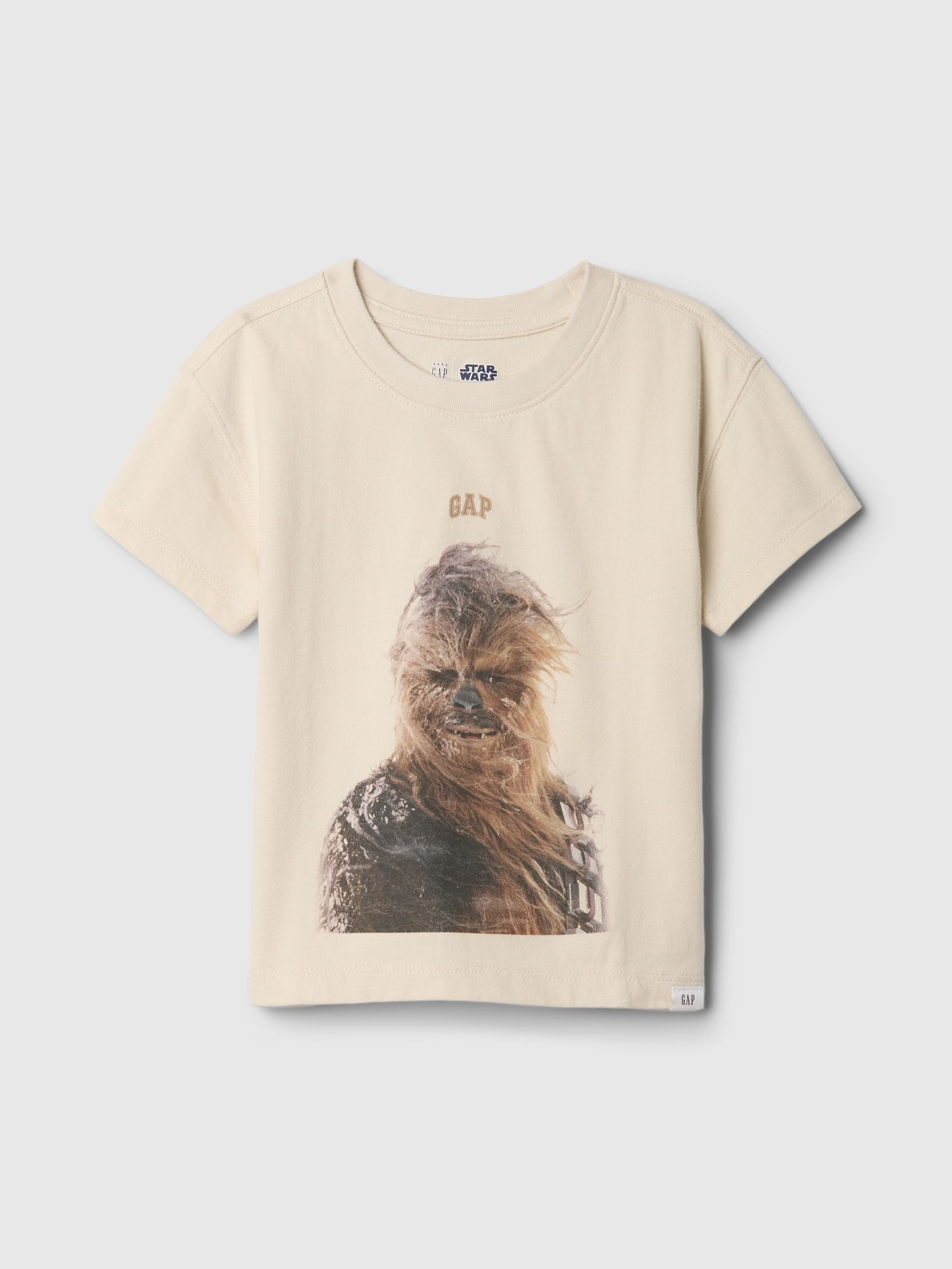 Beige Chewbacca Star Wars Graphic T-Shirt (6mths-5yrs) - Image 1 of 3