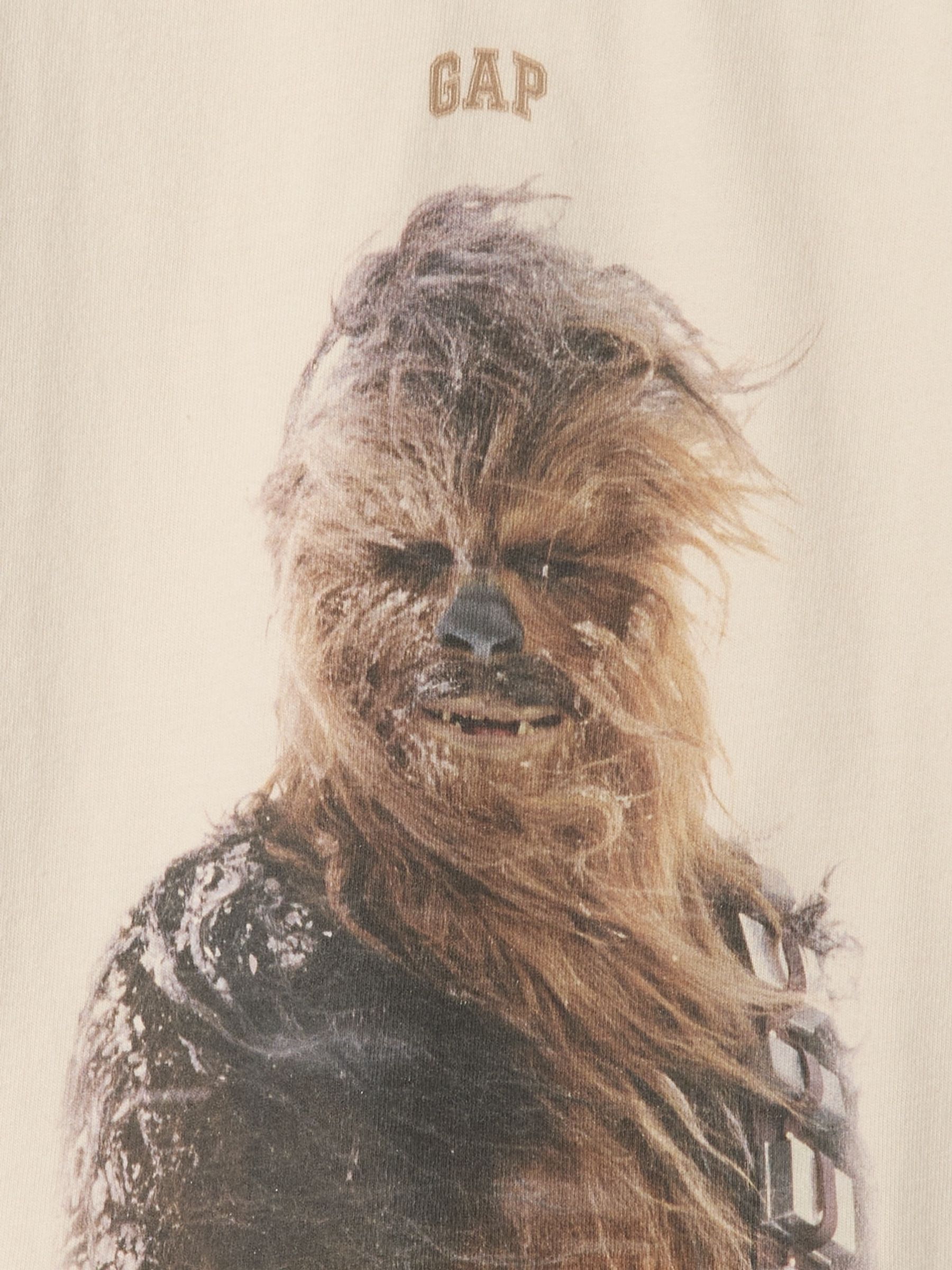 Beige Chewbacca Star Wars Graphic T-Shirt (6mths-5yrs) - Image 3 of 3