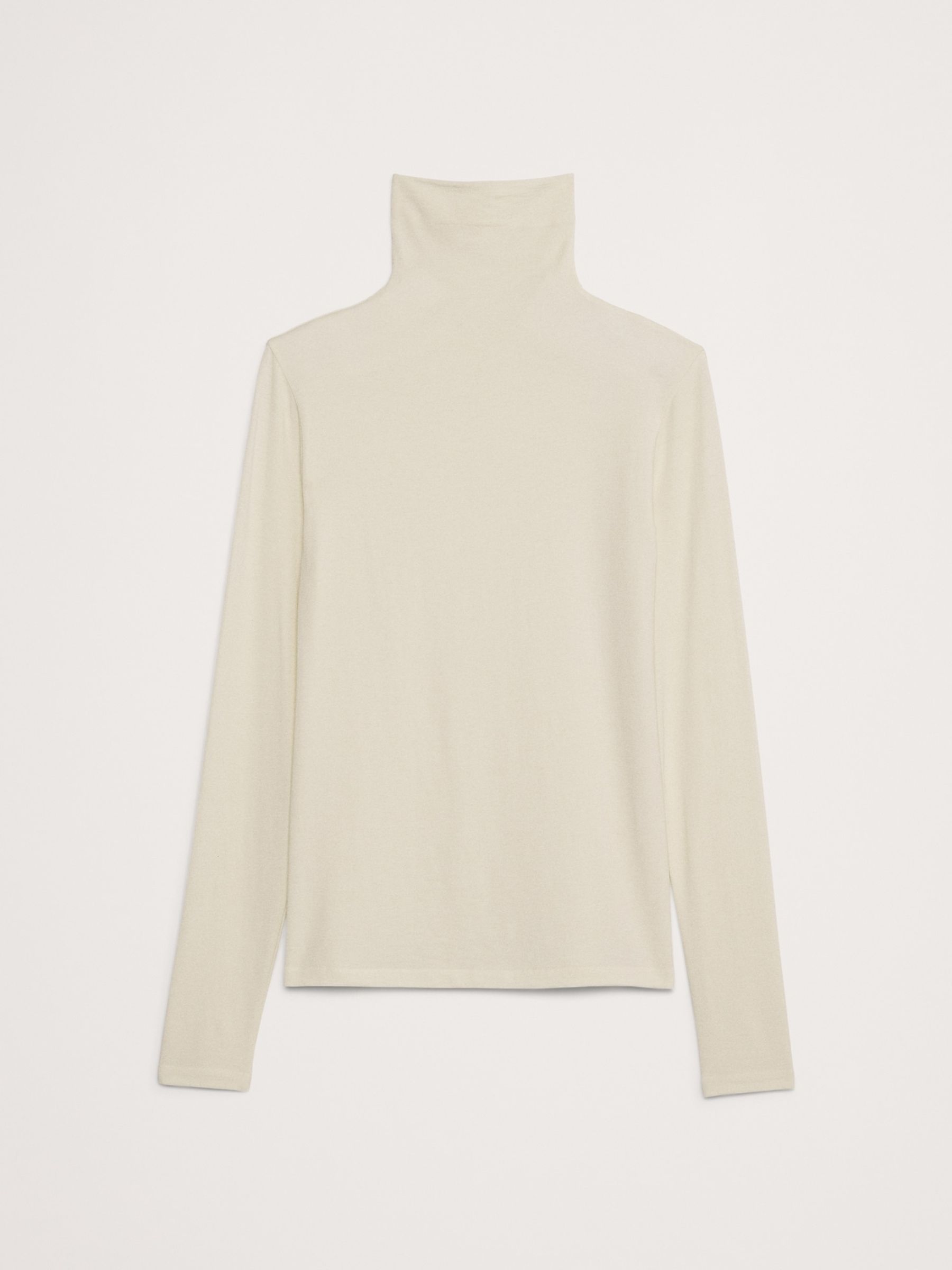 Banana Republic White Luxe Wool-Blend Elbow-Sleeve Top - Image 4 of 4