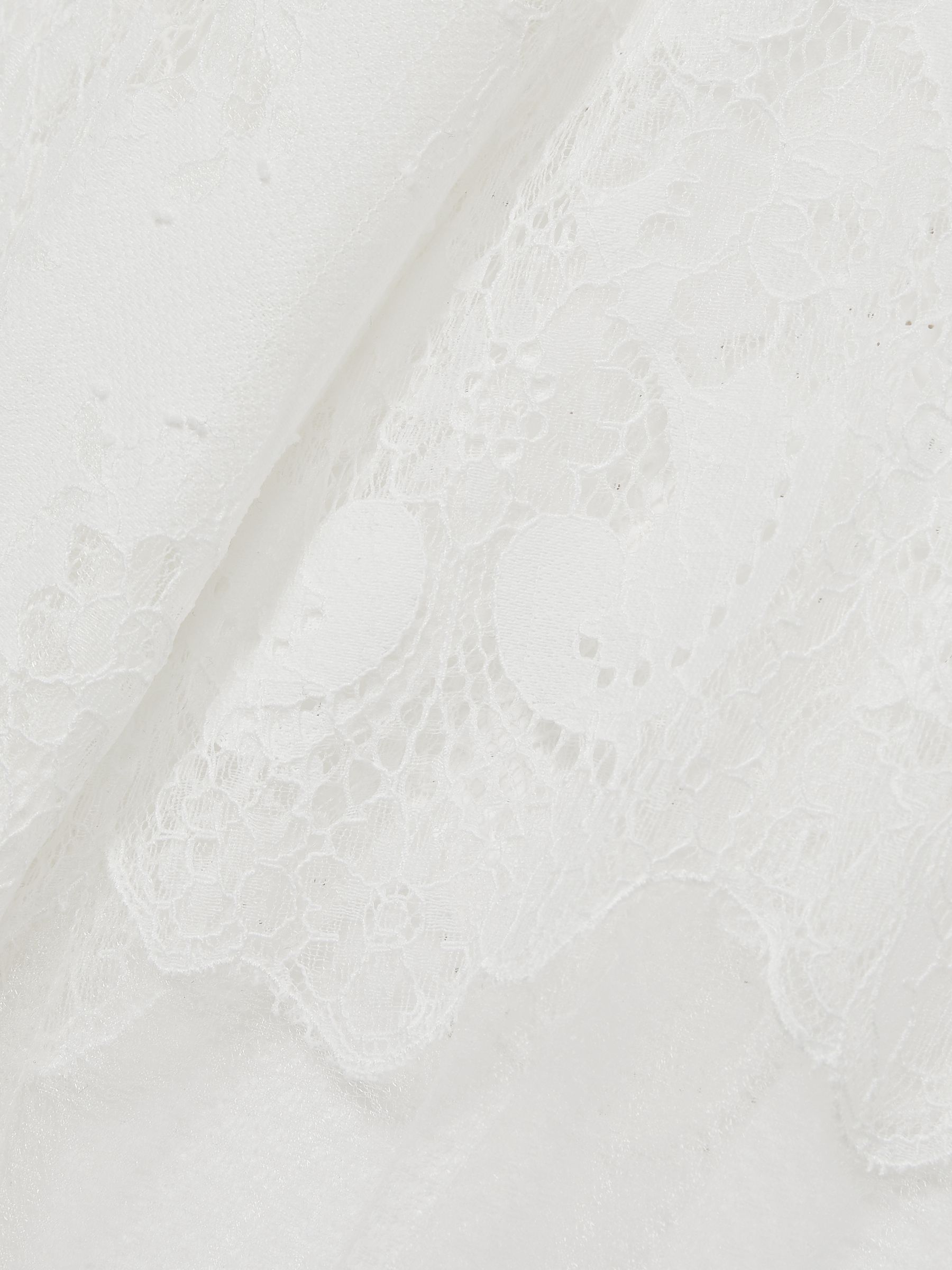 Lace Flared-Cuff Blouse in Ivory - Image 8 of 8