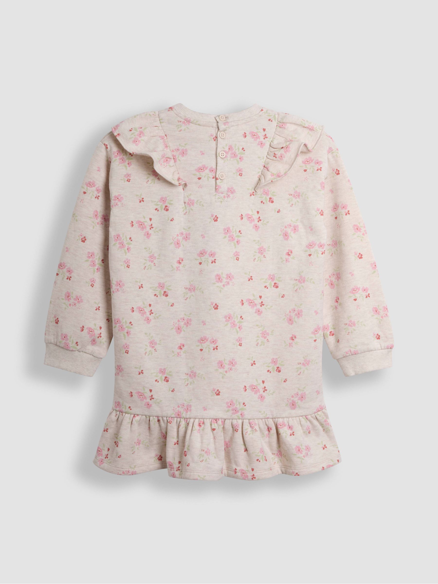 Neutral Floral Sweat Dress - Image 6 of 6