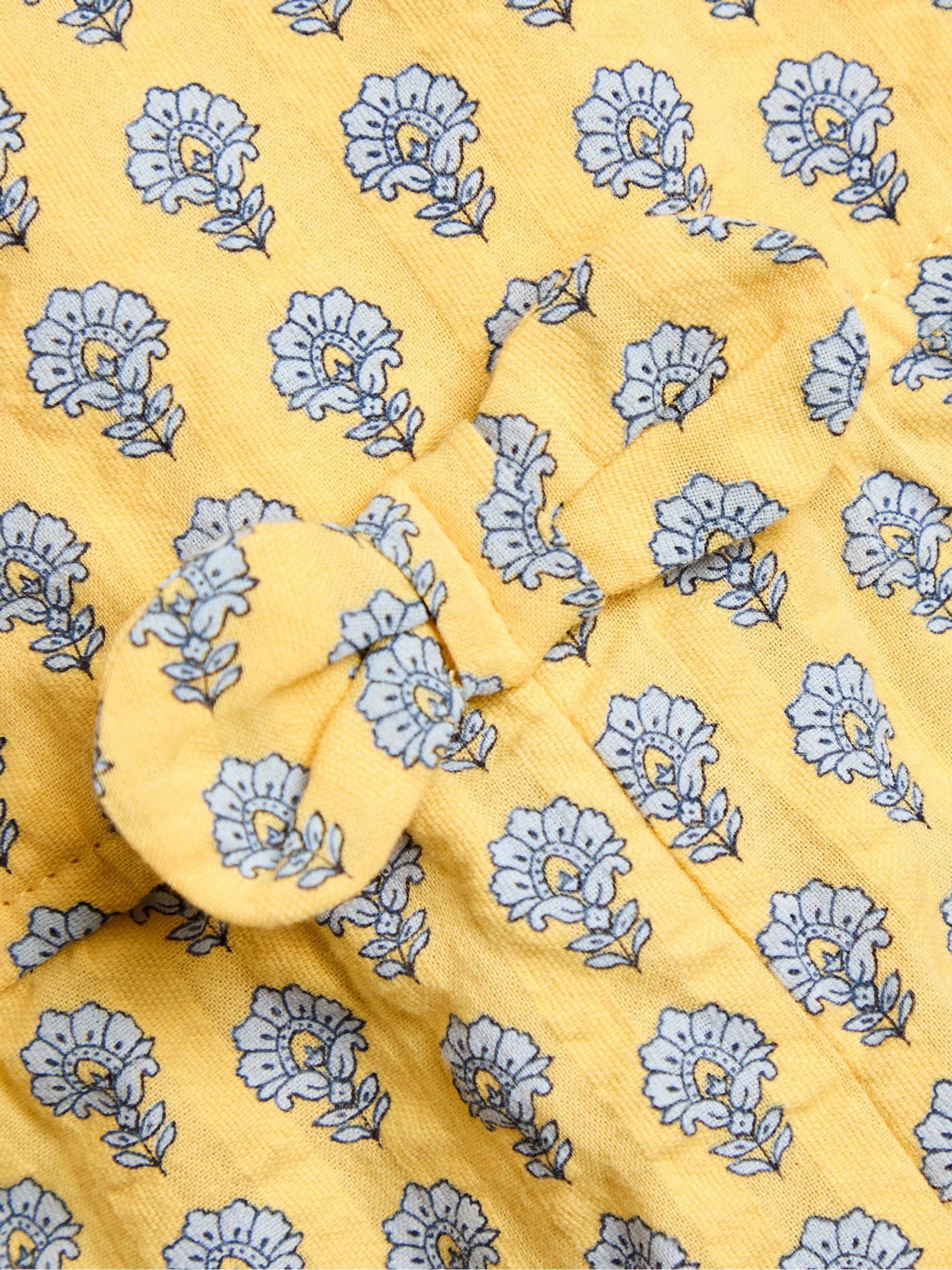 Yellow Floral Ruffle Front Playsuit - Image 3 of 4