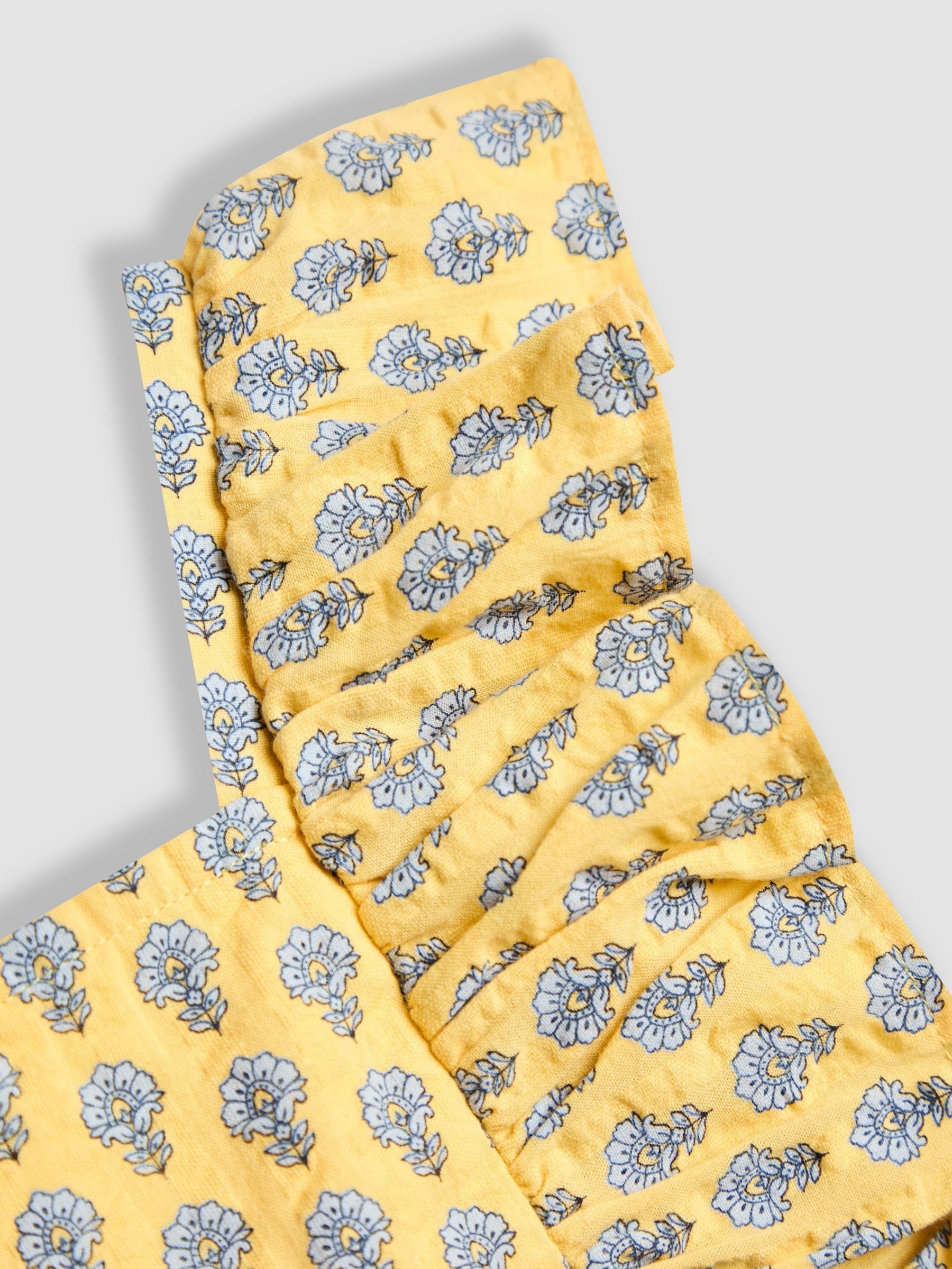 Yellow Floral Ruffle Front Playsuit - Image 4 of 4