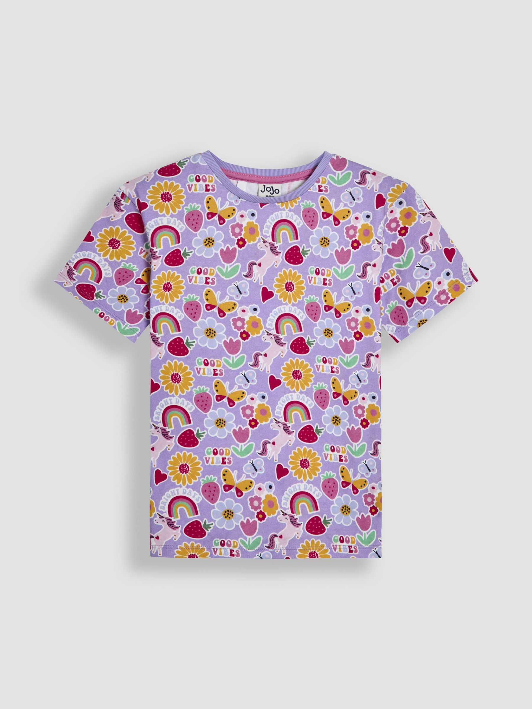 Pink Good Vibes Graphic Classic Crew Neck T-Shirts 2 Pack - Image 4 of 4