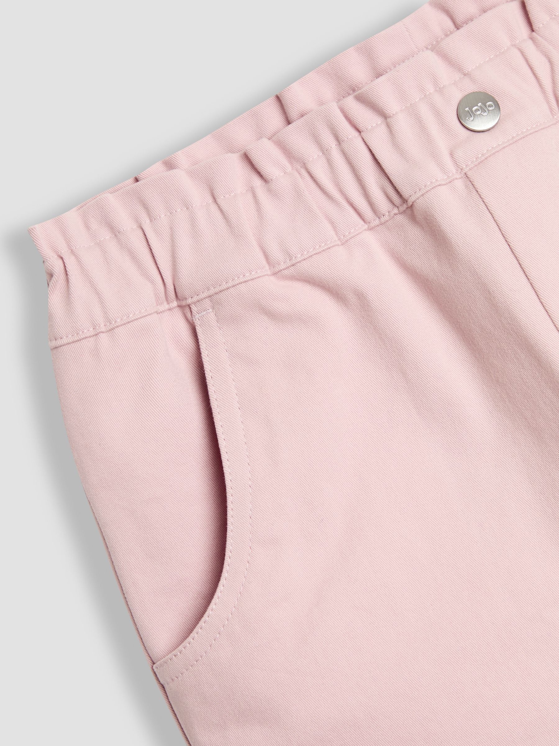 Rose Pink Twill Turn-up Hem Shorts - Image 3 of 3