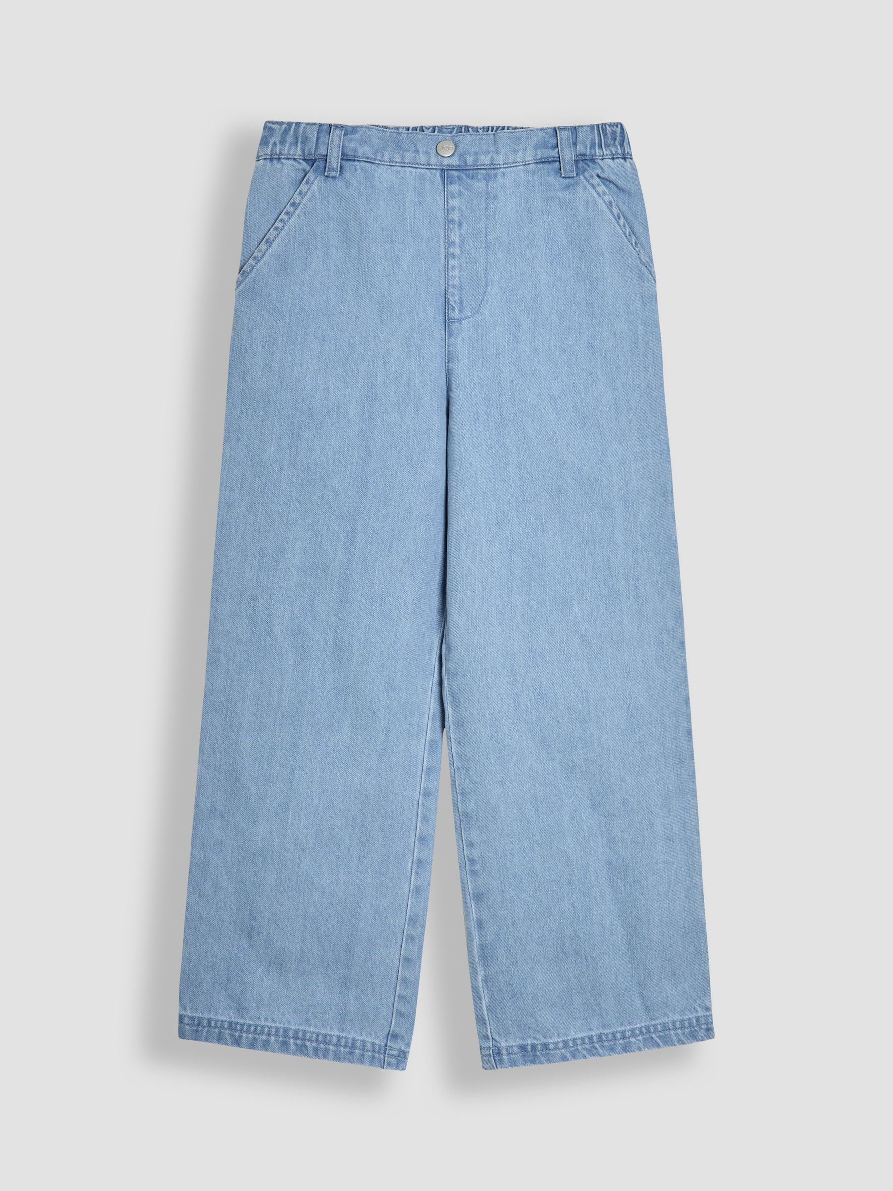 Denim Blue Wide Leg Trousers - Image 1 of 3