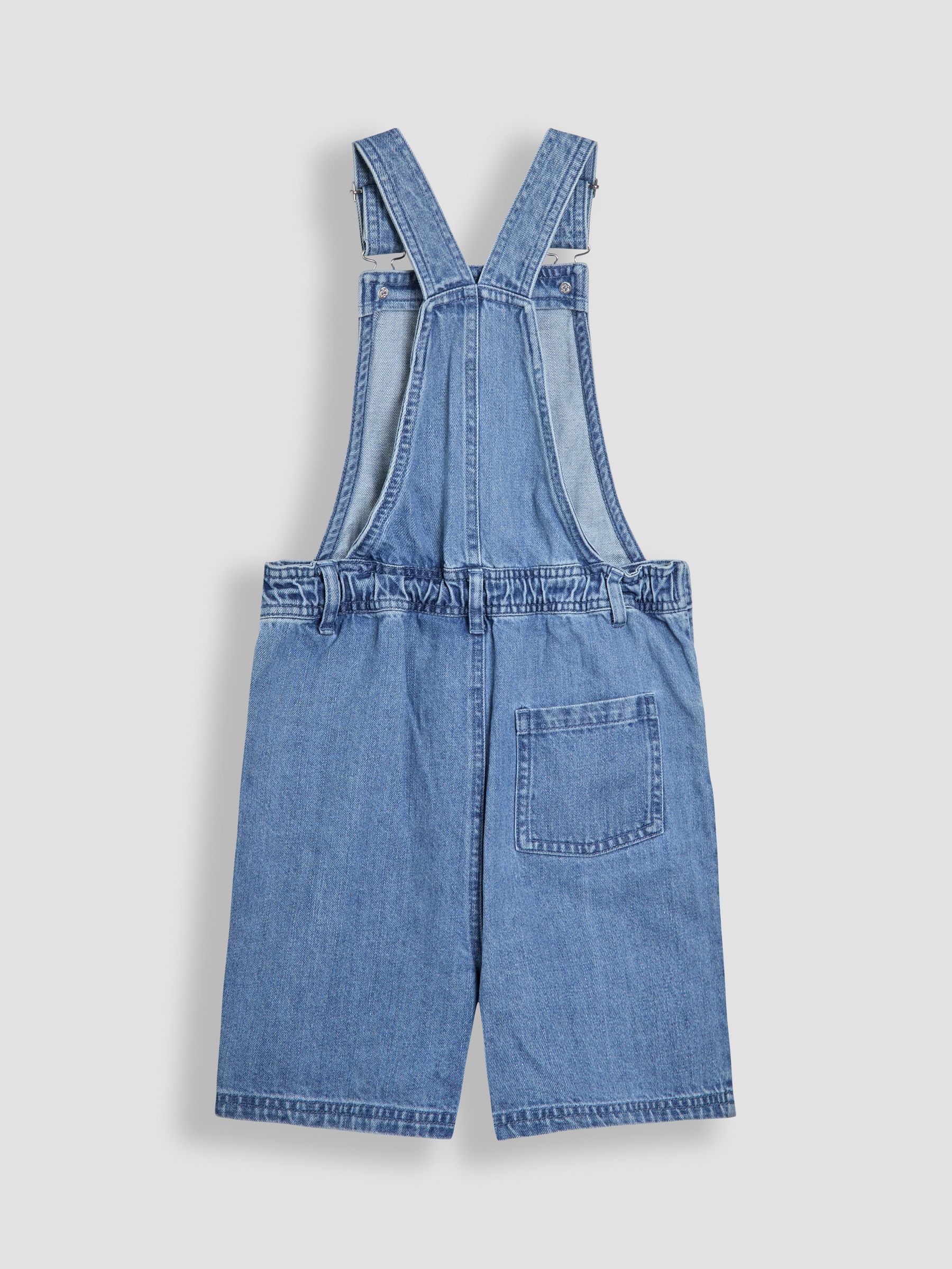 Denim Blue Denim Short Dungarees - Image 2 of 3