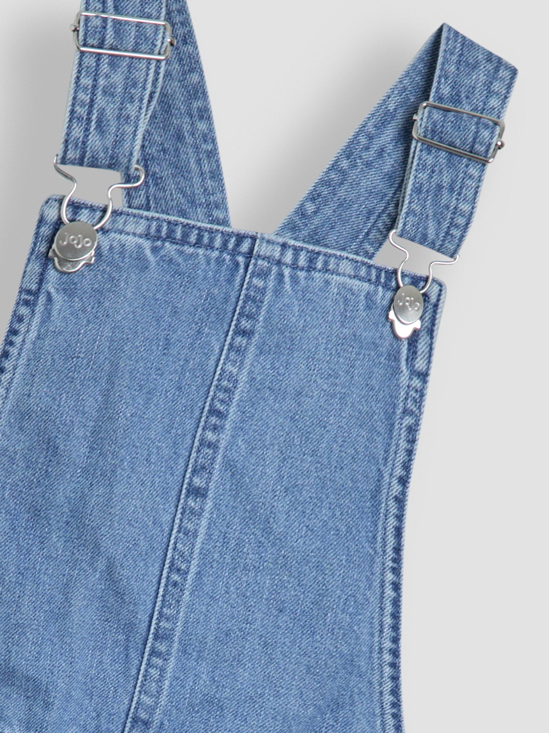 Denim Blue Denim Short Dungarees - Image 3 of 3