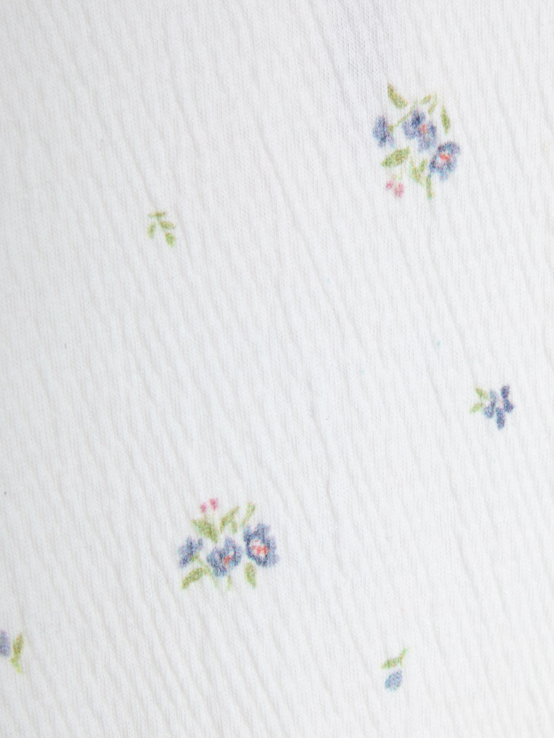 Cream Floral Frill Cuff Top - Image 3 of 3
