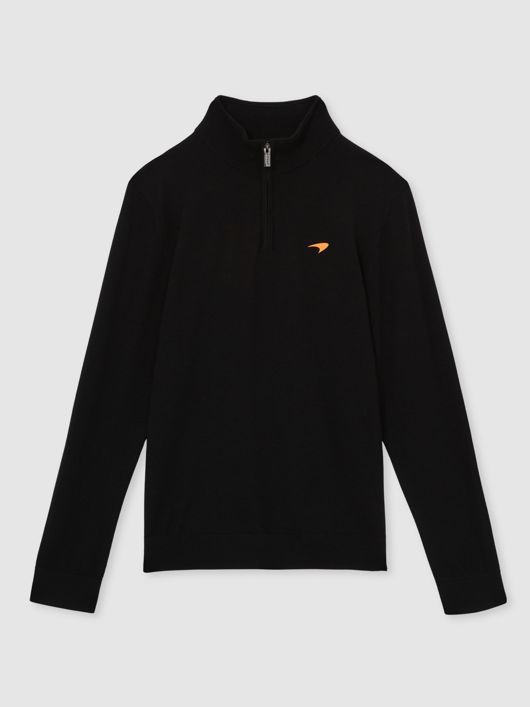 McLaren F1 Team Merino Half-Zip Jumper in Black - Image 2 of 7