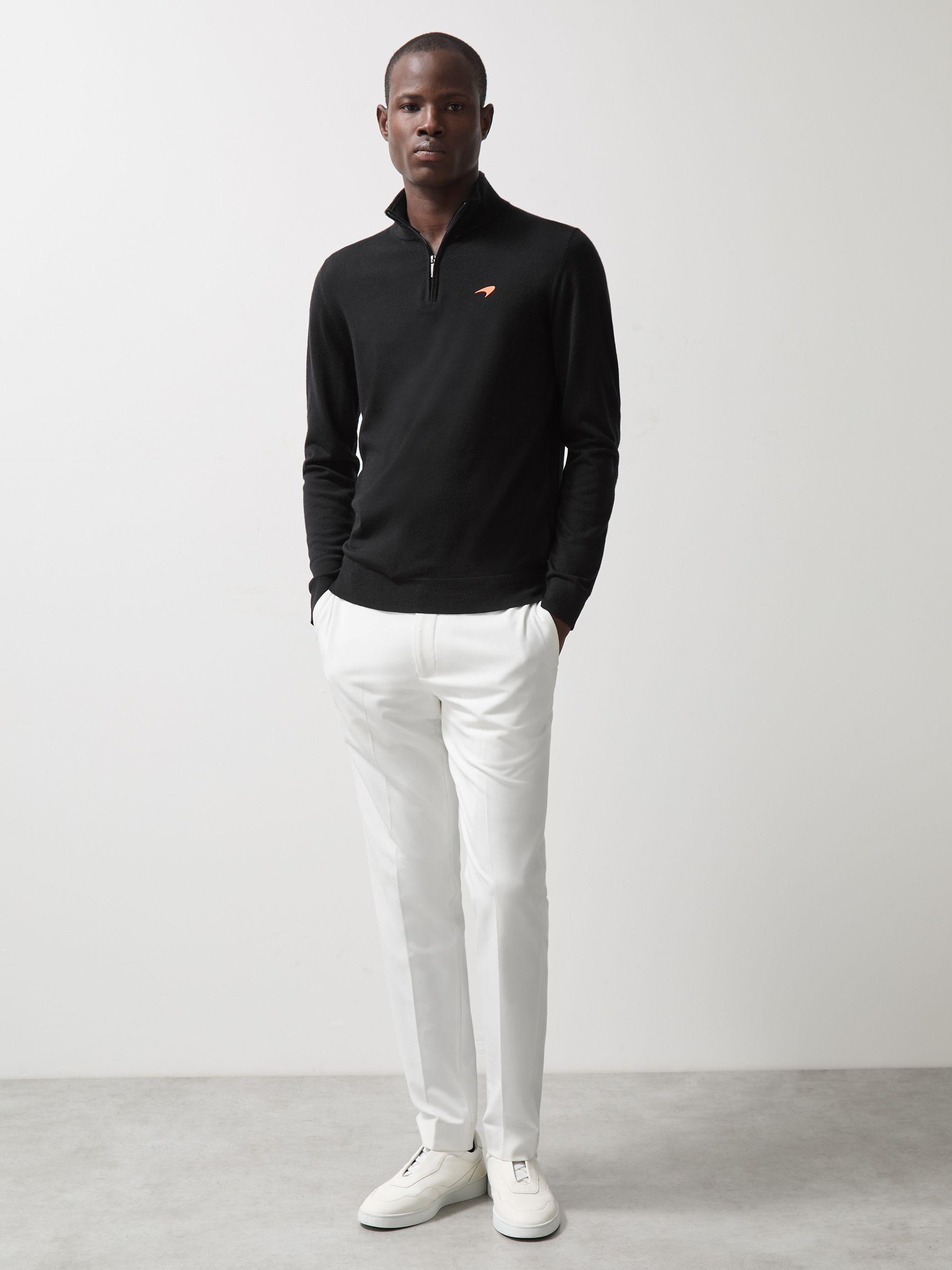 McLaren F1 Team Merino Half-Zip Jumper in Black - Image 3 of 7