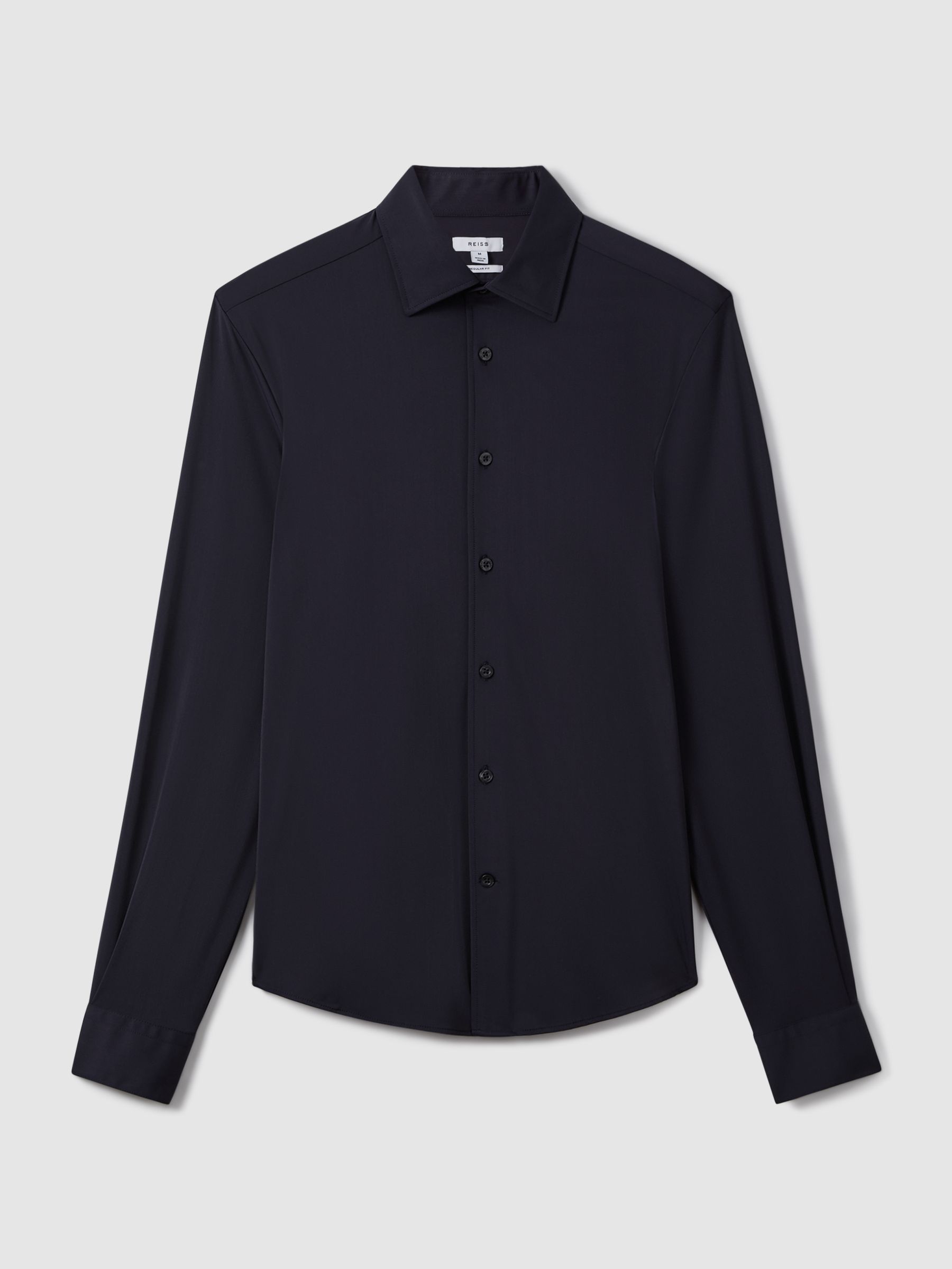 Regular Fit Travel Shirt in Navy - Image 2 of 7