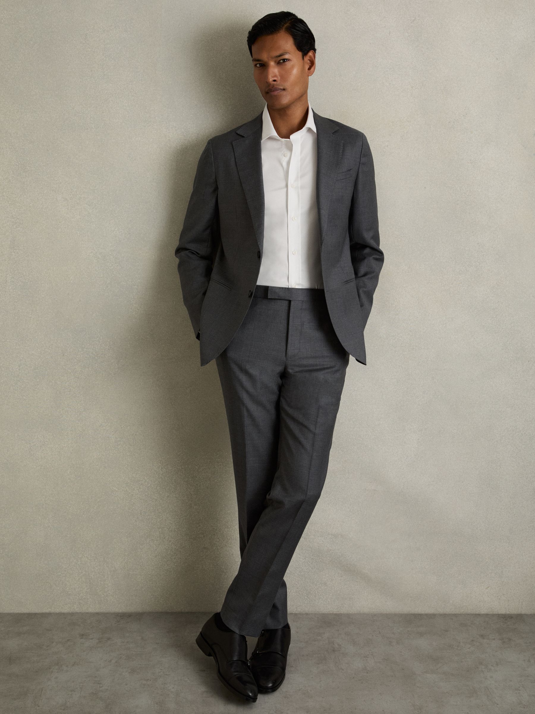 Cotton-Tencel Stretch Shirt in White - Image 3 of 7