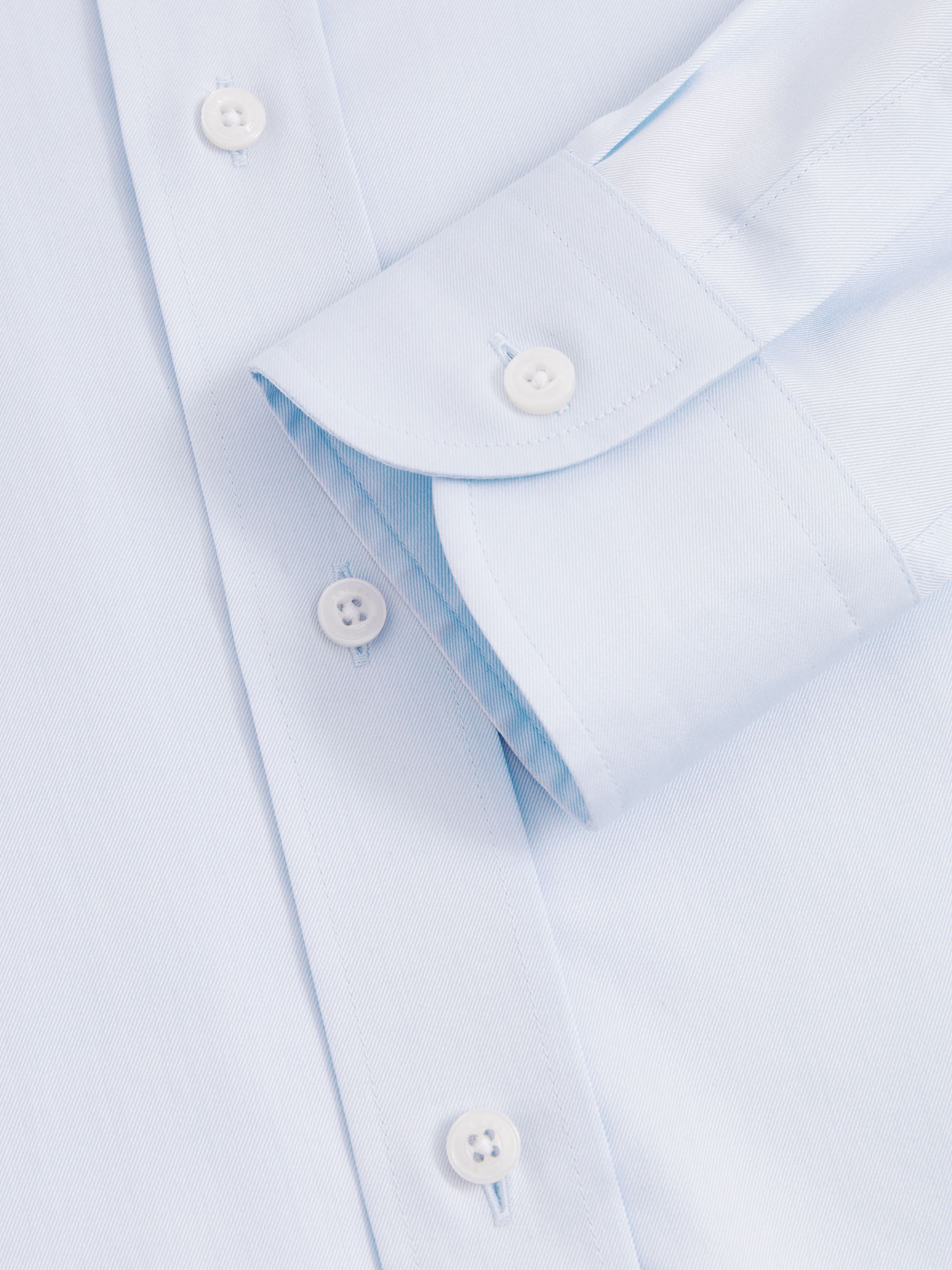 Regular-Fit Cotton Button-Down Shirt in Soft Blue - Image 6 of 6