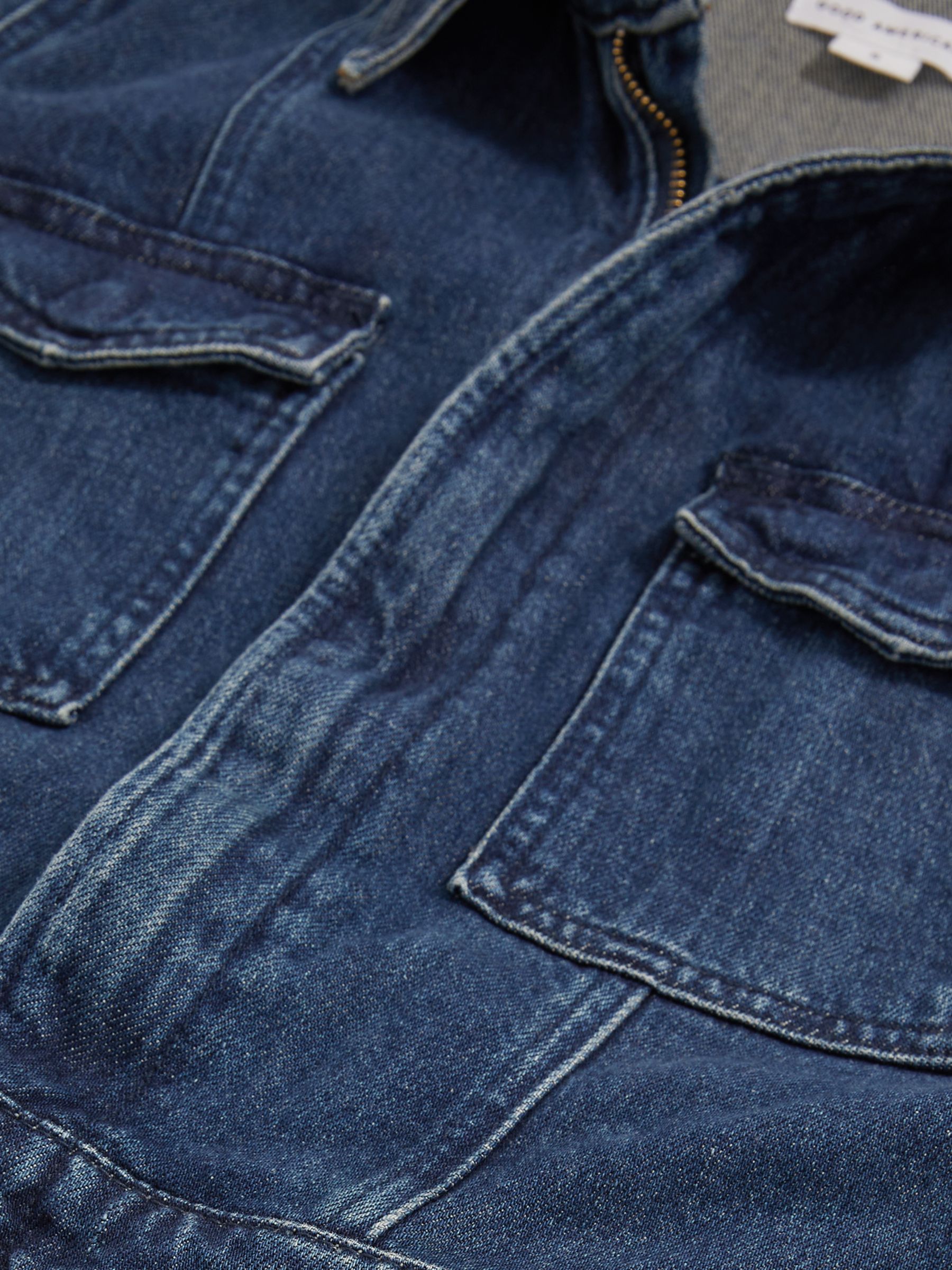 Good American Wide-Leg Denim Jumpsuit in Dark Indigo - Image 5 of 5
