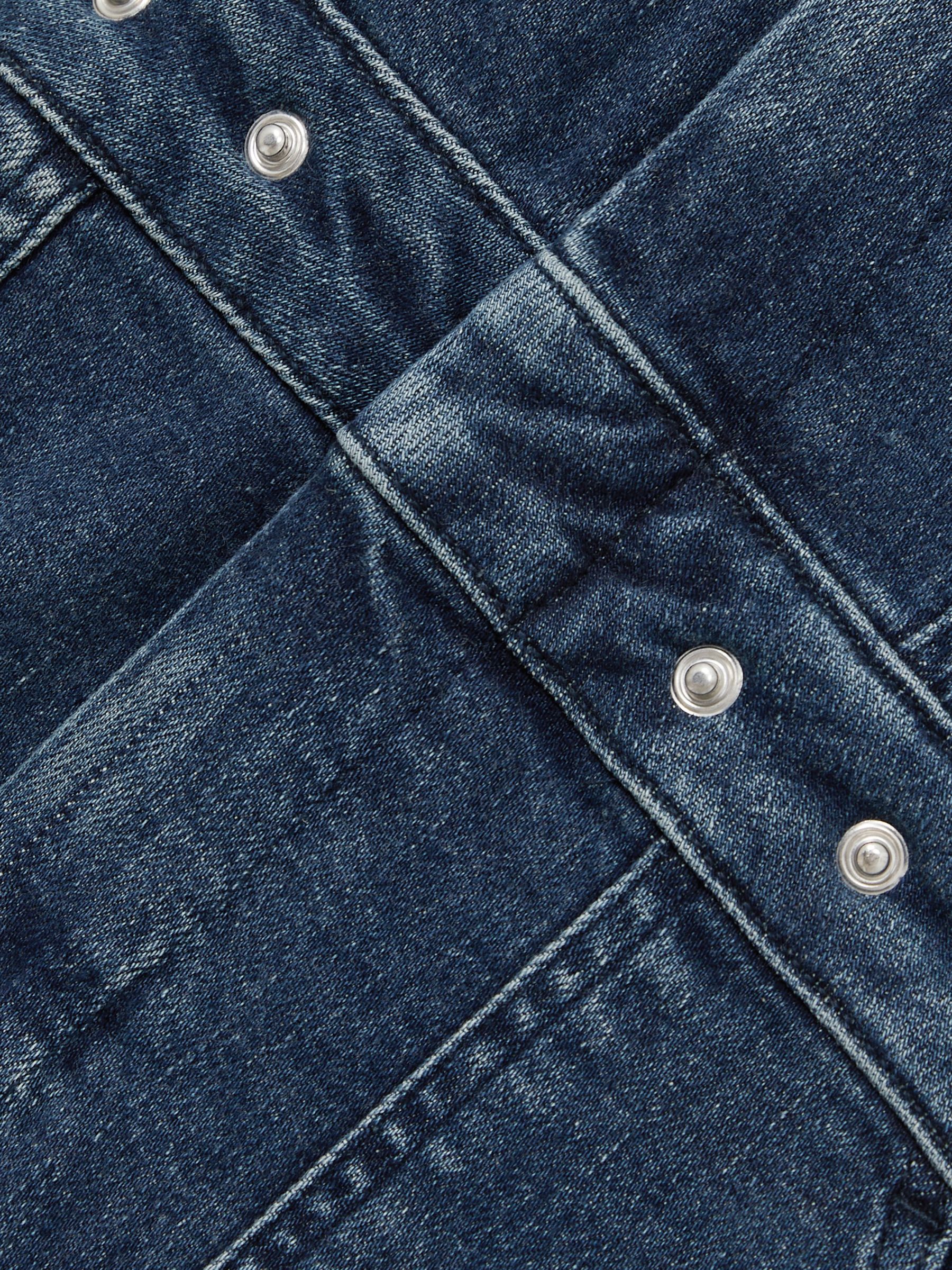Denim Midi Dress in Dark Indigo - Image 5 of 5