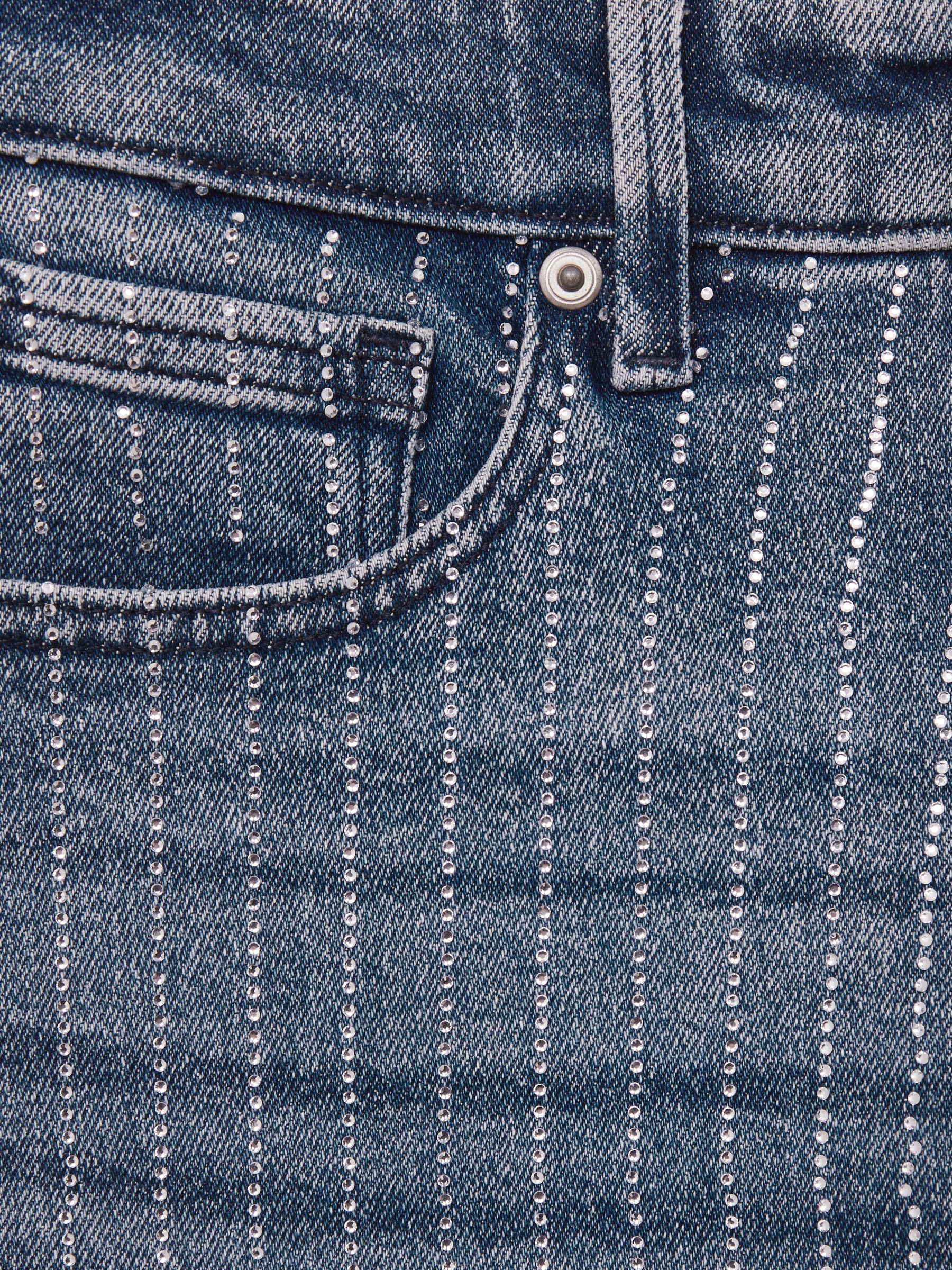 Crystal-Stripe Relaxed Jeans in Light Blue - Image 6 of 6
