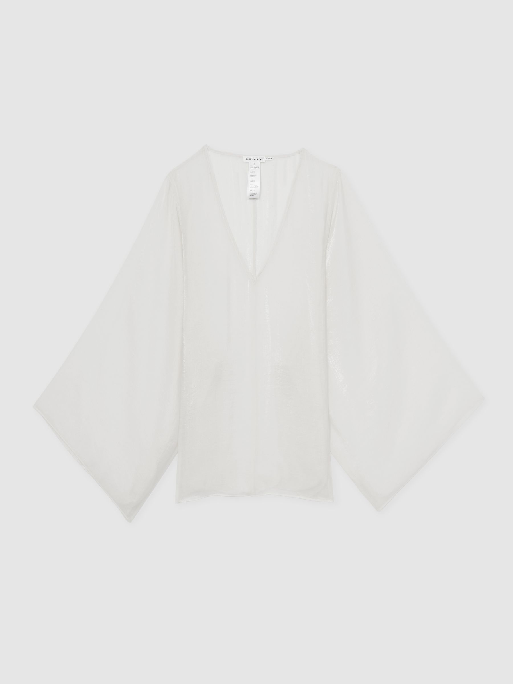 Tencel-Blend Beach Cover-Up in White - Image 1 of 2