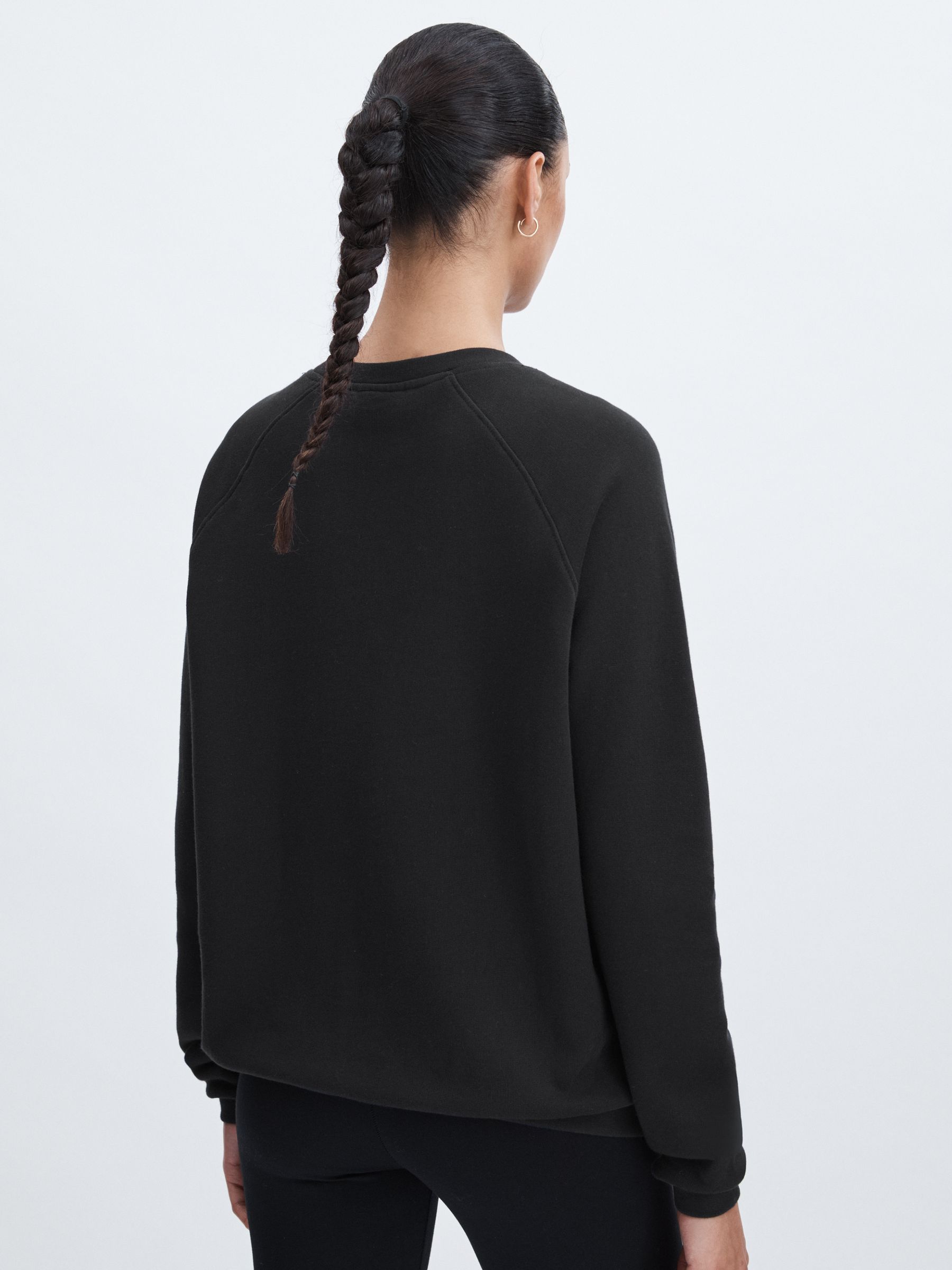 The Upside Organic-Cotton Logo Sweatshirt in Black - Image 5 of 6
