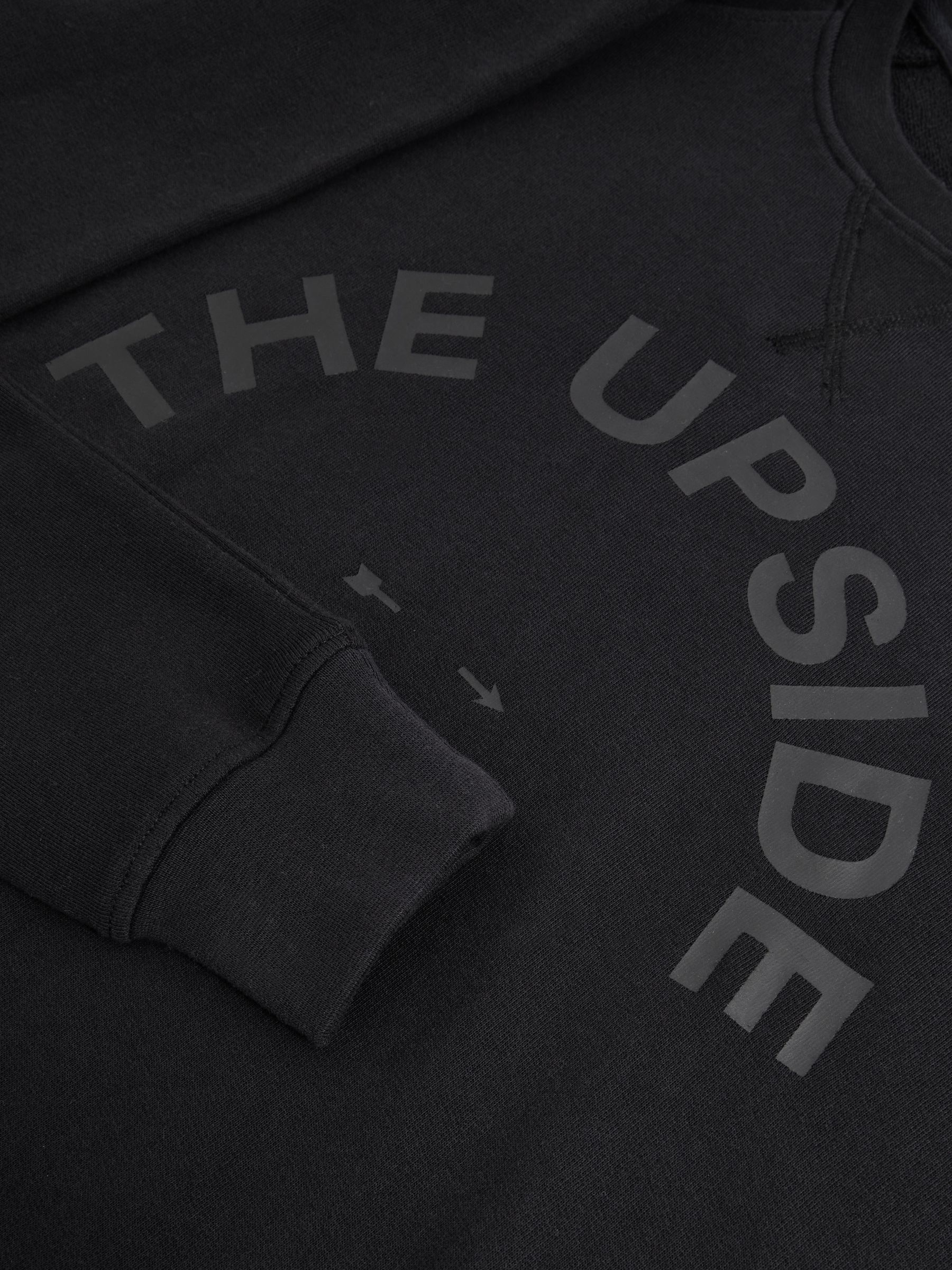 The Upside Organic-Cotton Logo Sweatshirt in Black - Image 6 of 6