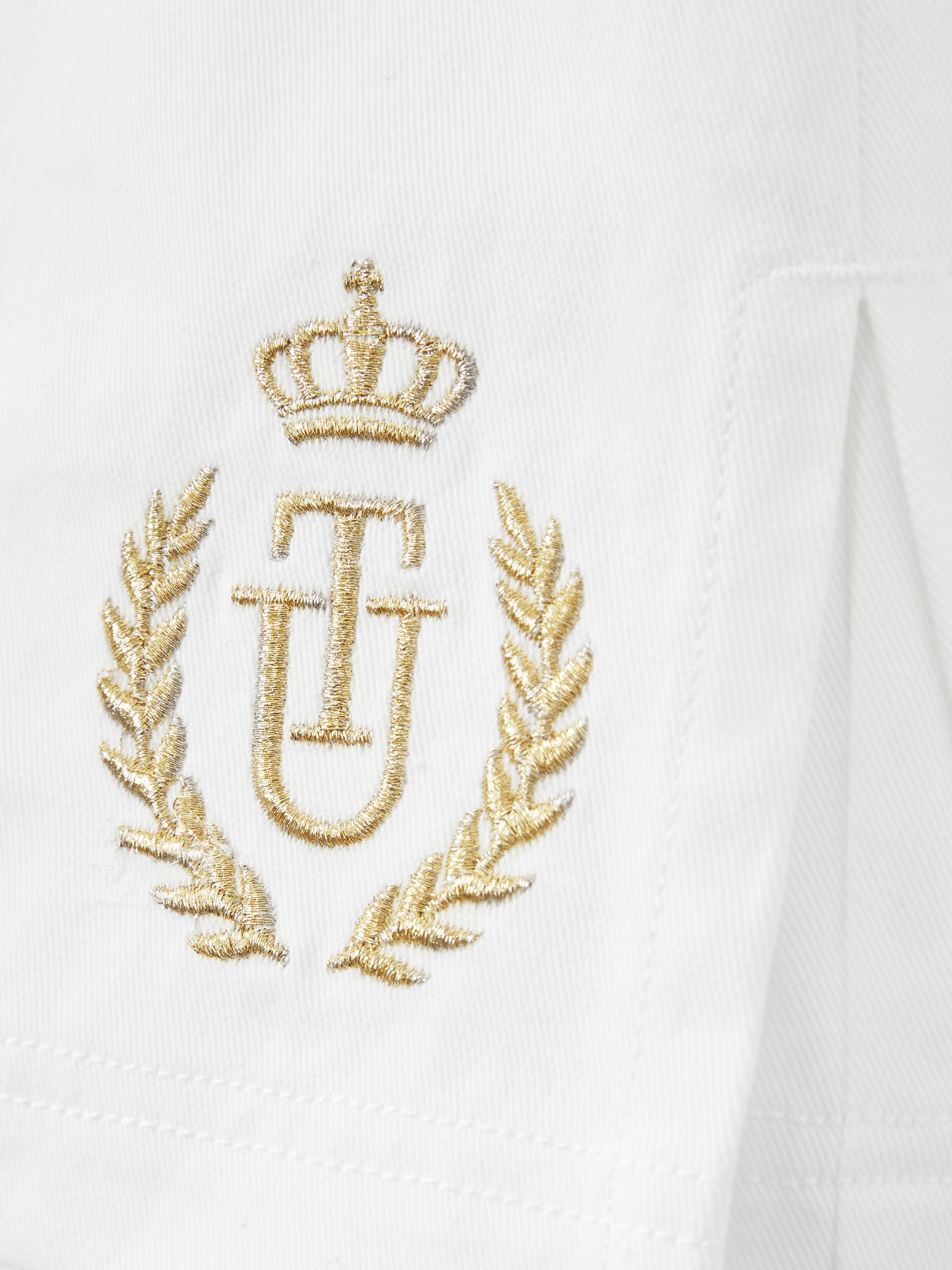 Twill Skort in White - Image 7 of 7