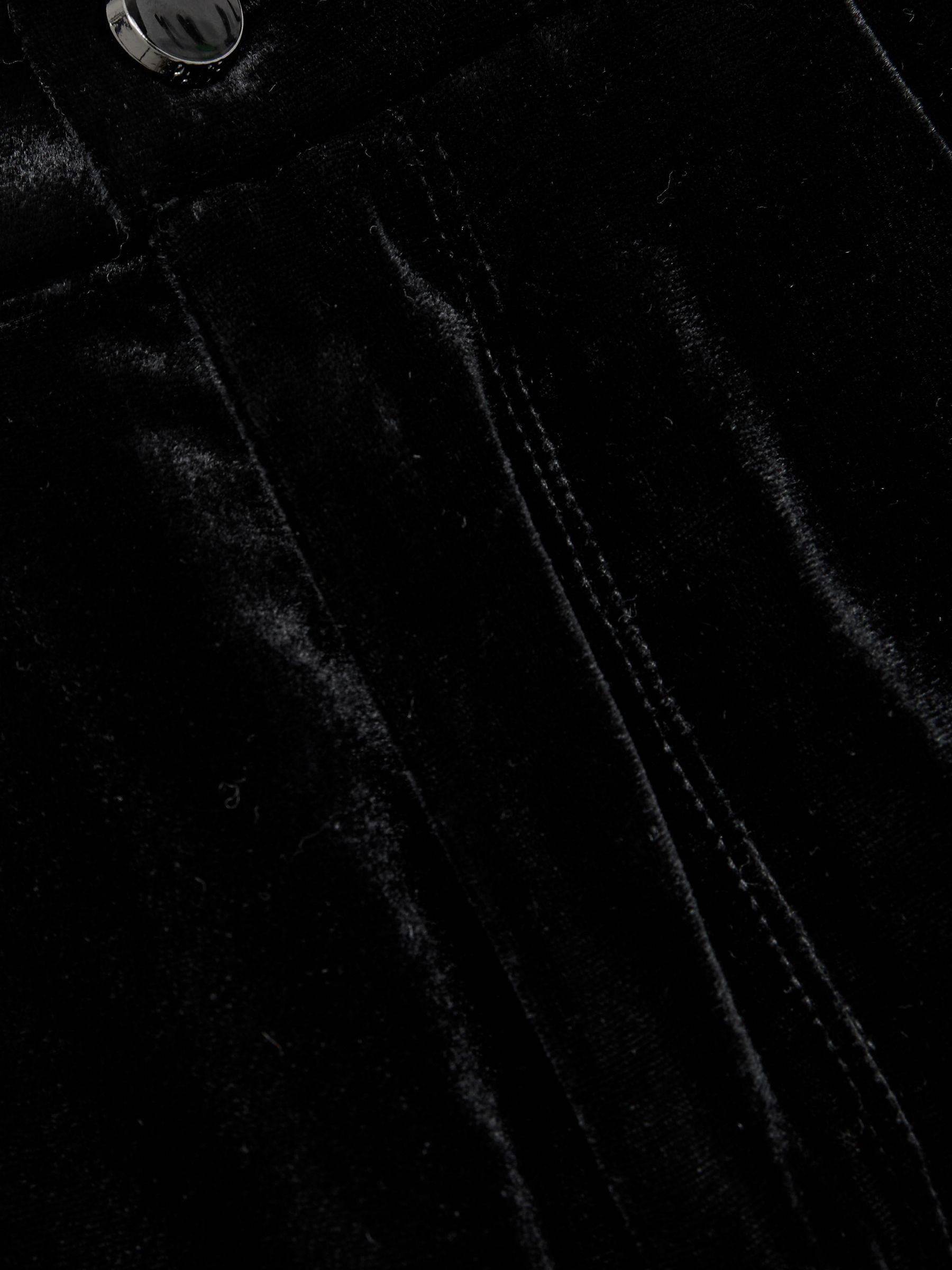 Paige Velvet Wide-Leg Trousers in Black - Image 7 of 7