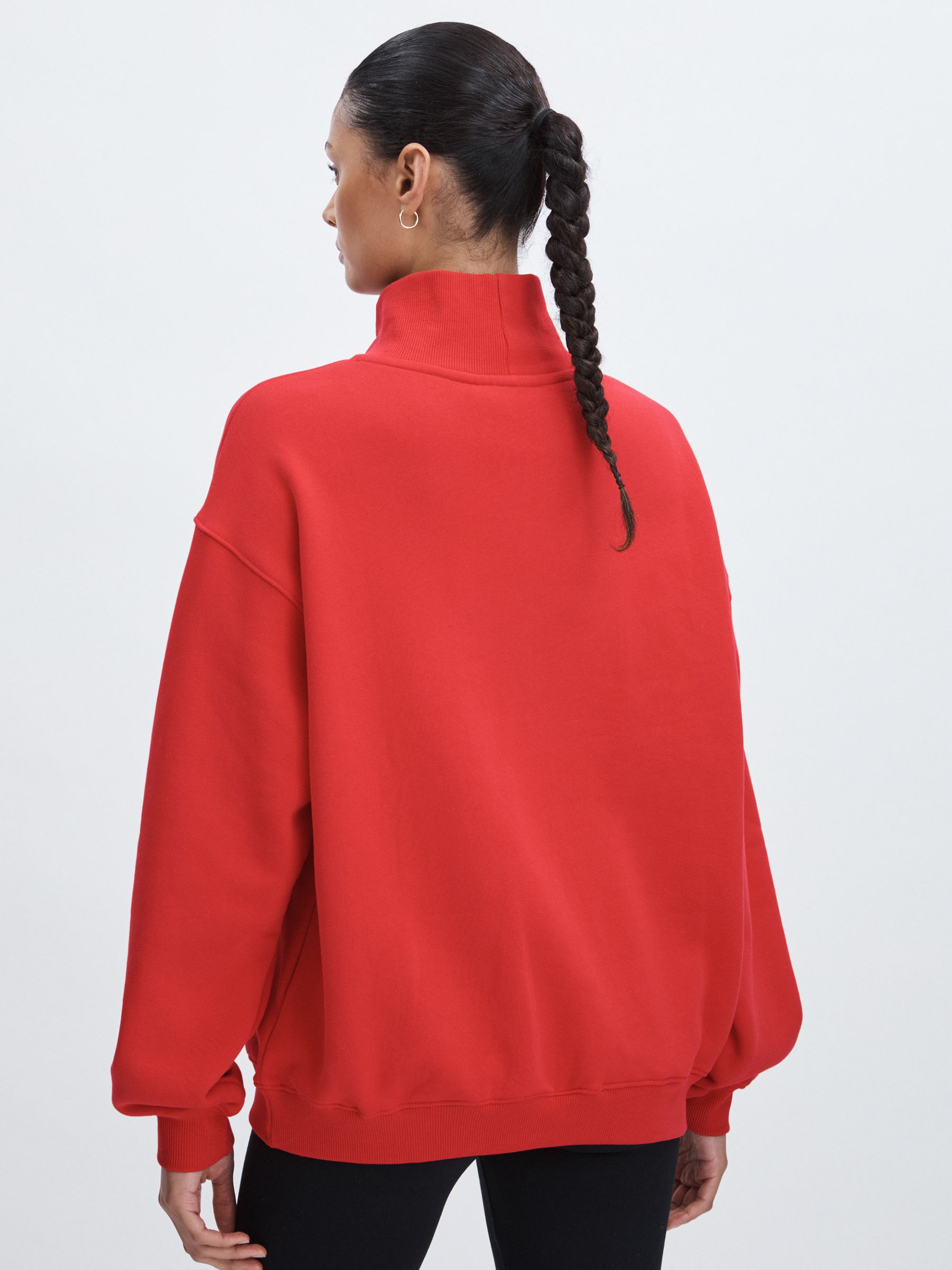 The Upside Organic-Cotton Après-Ski Sweatshirt in Red - Image 5 of 6