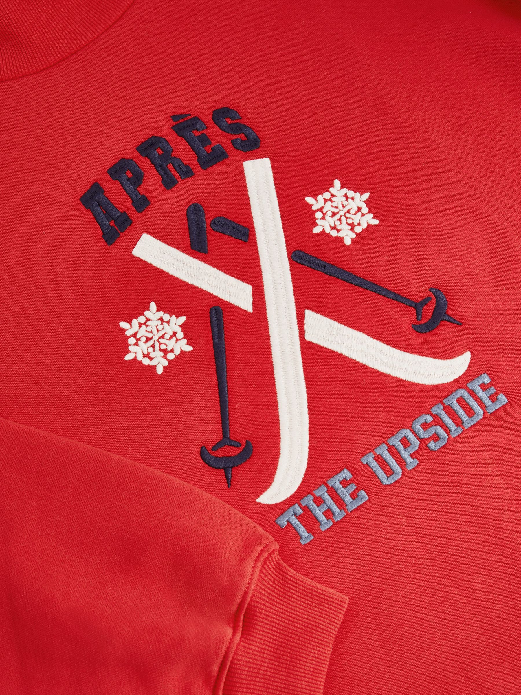 The Upside Organic-Cotton Après-Ski Sweatshirt in Red - Image 6 of 6