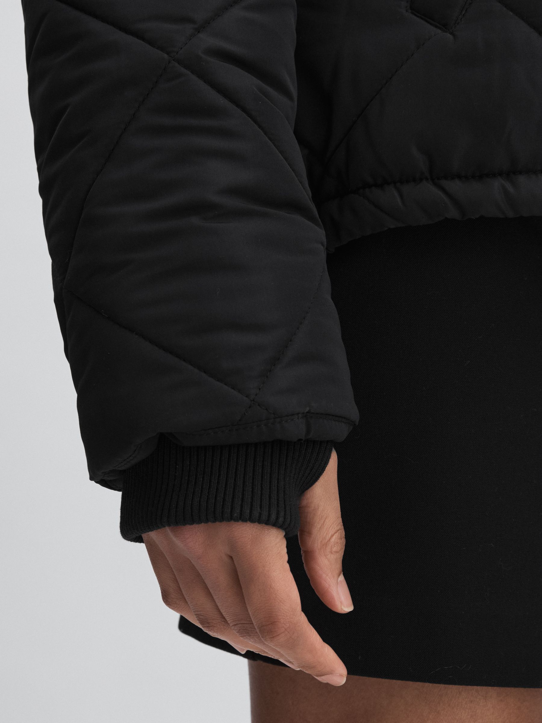 The Upside Hooded Puffer Coat in Black - Image 4 of 6