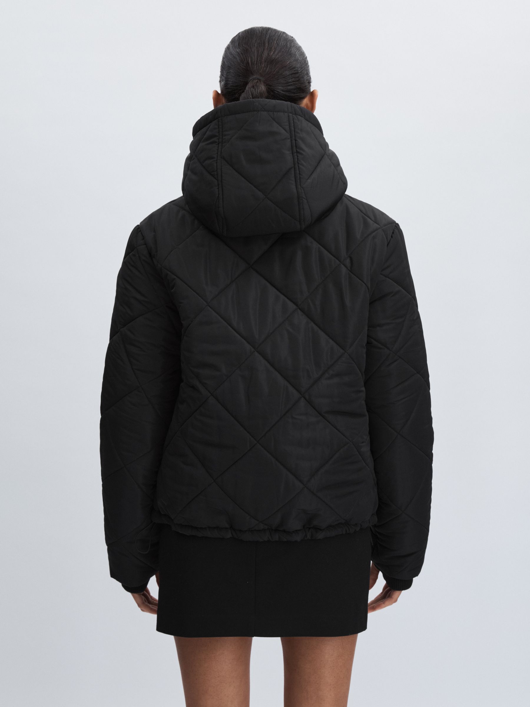 The Upside Hooded Puffer Coat in Black - Image 5 of 6