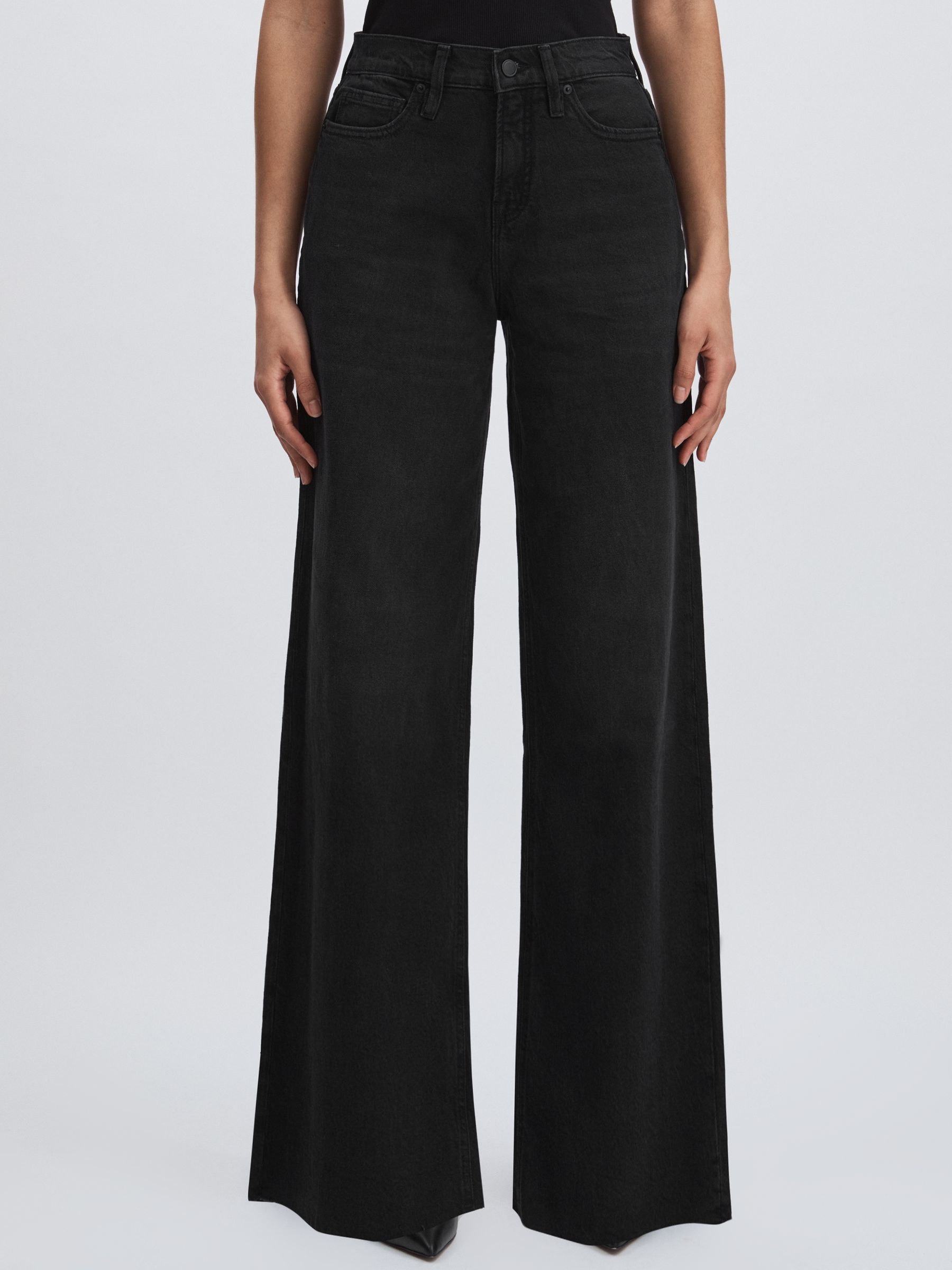 Petite Relaxed Jeans in Black - Image 3 of 6