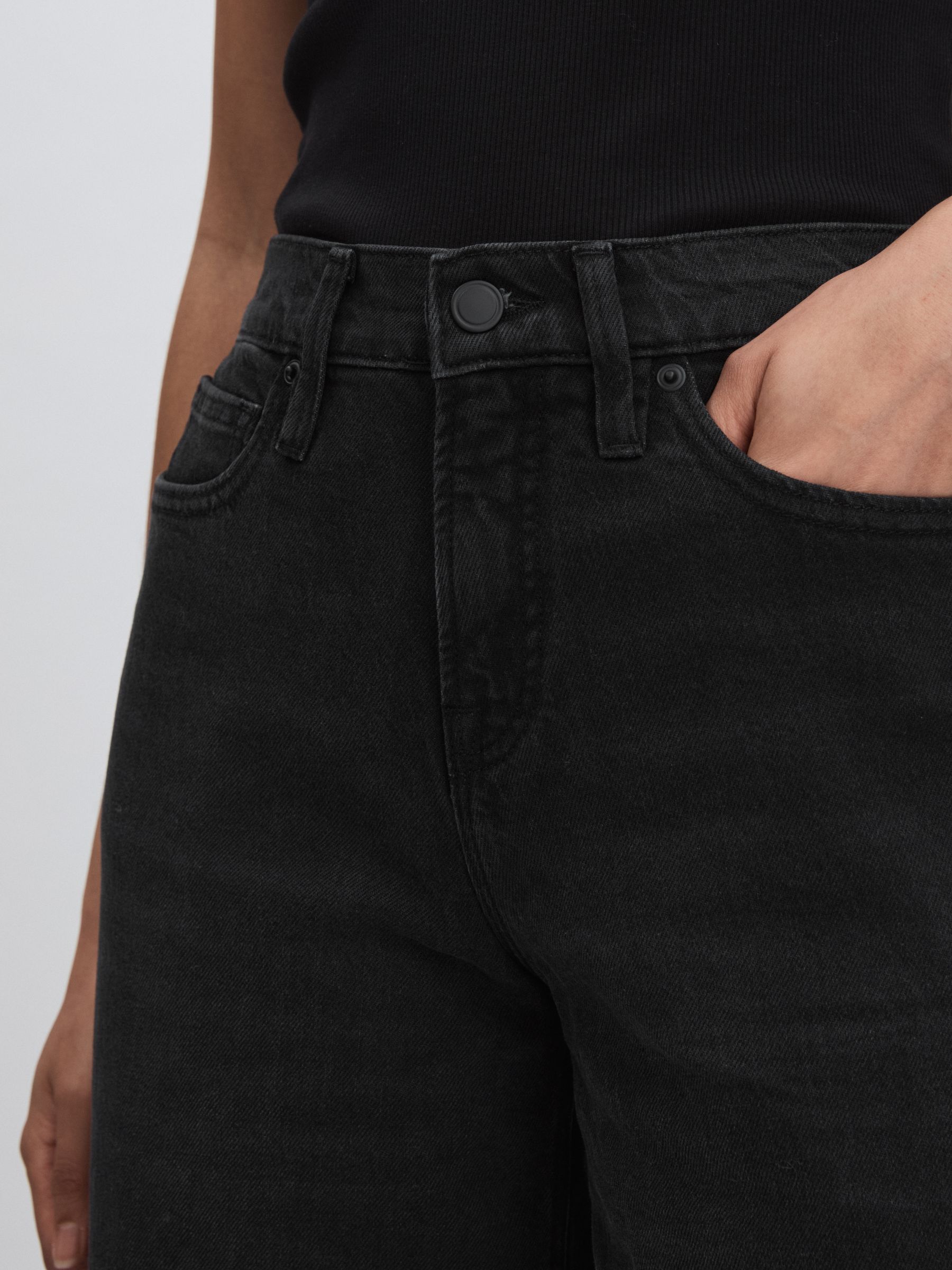 Petite Relaxed Jeans in Black - Image 4 of 6