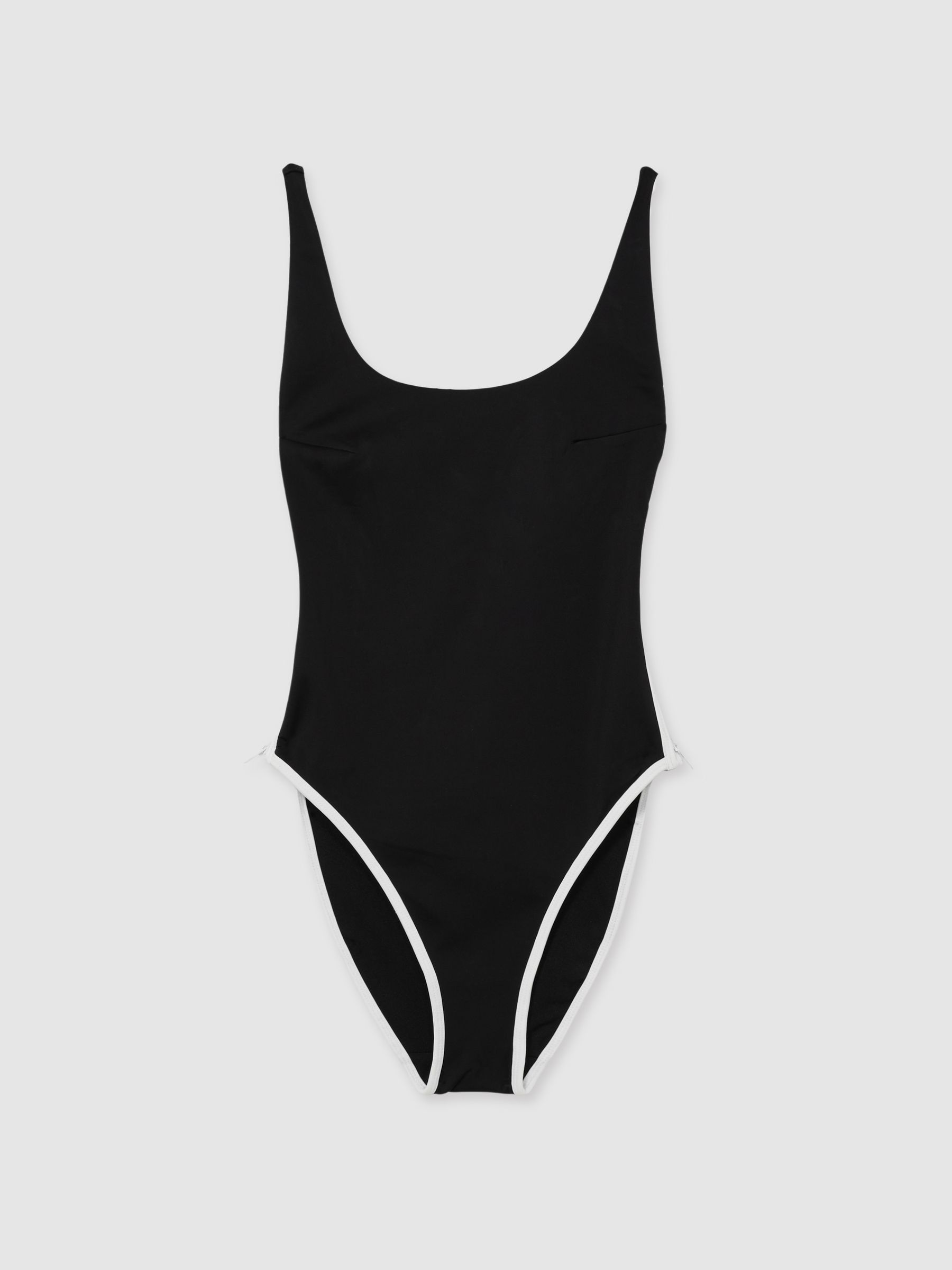 Good American Side-Zip One-Piece Swimsuit in Black - Image 2 of 6