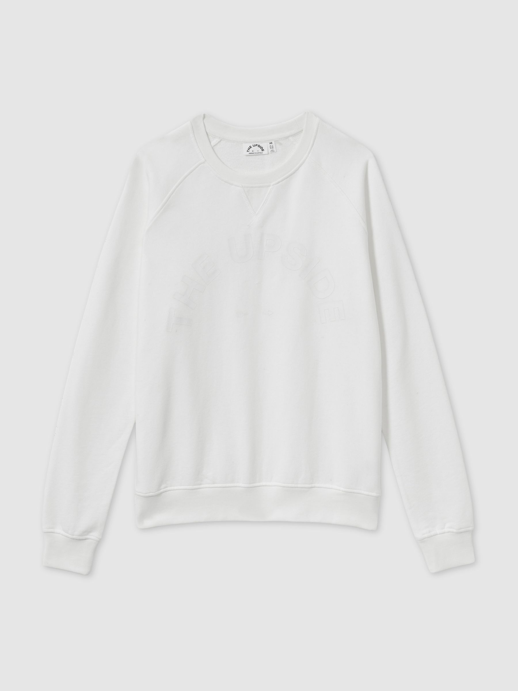 The Upside Organic-Cotton Logo Sweatshirt in White - Image 2 of 6