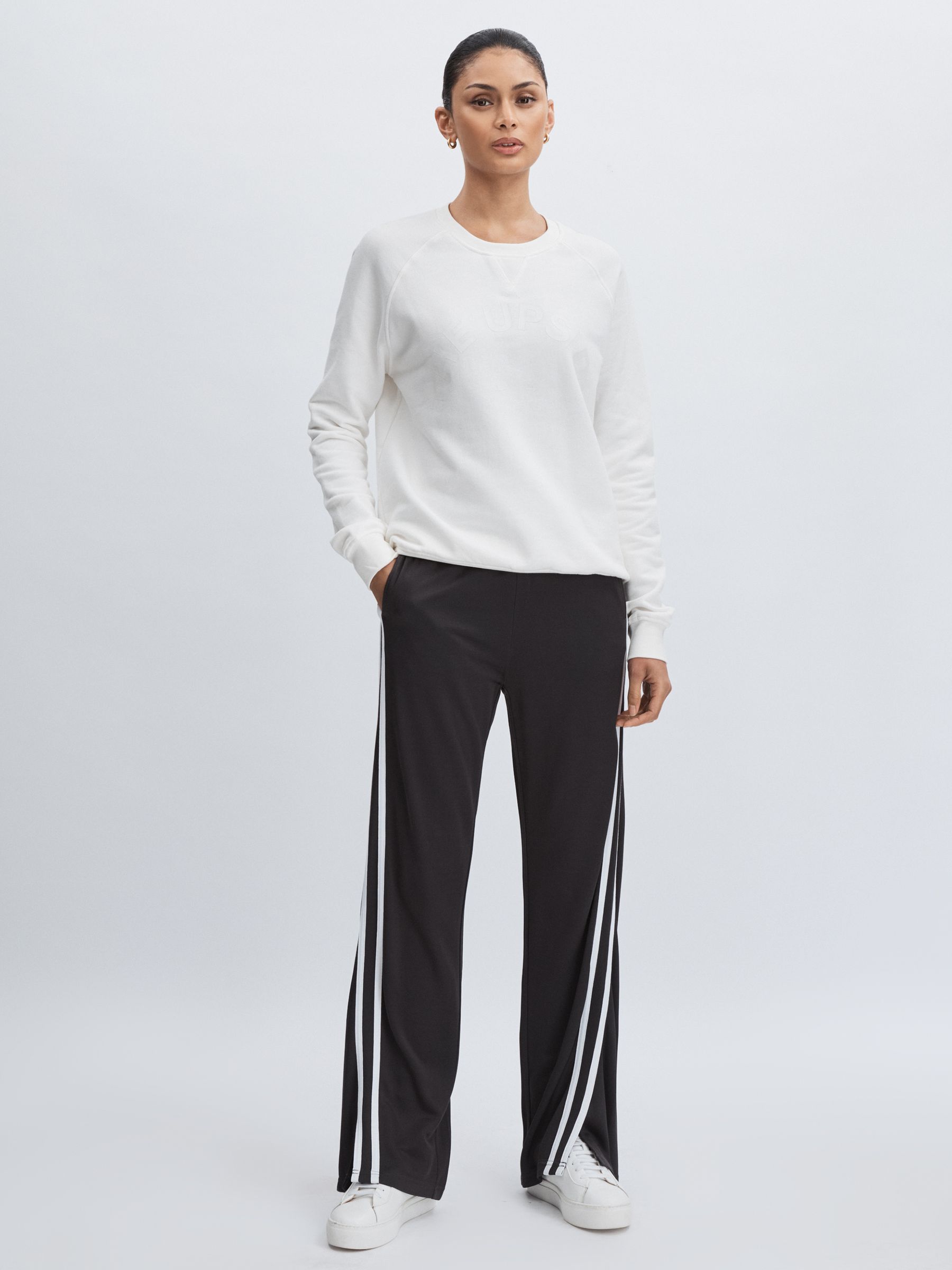 The Upside Organic-Cotton Logo Sweatshirt in White - Image 3 of 6
