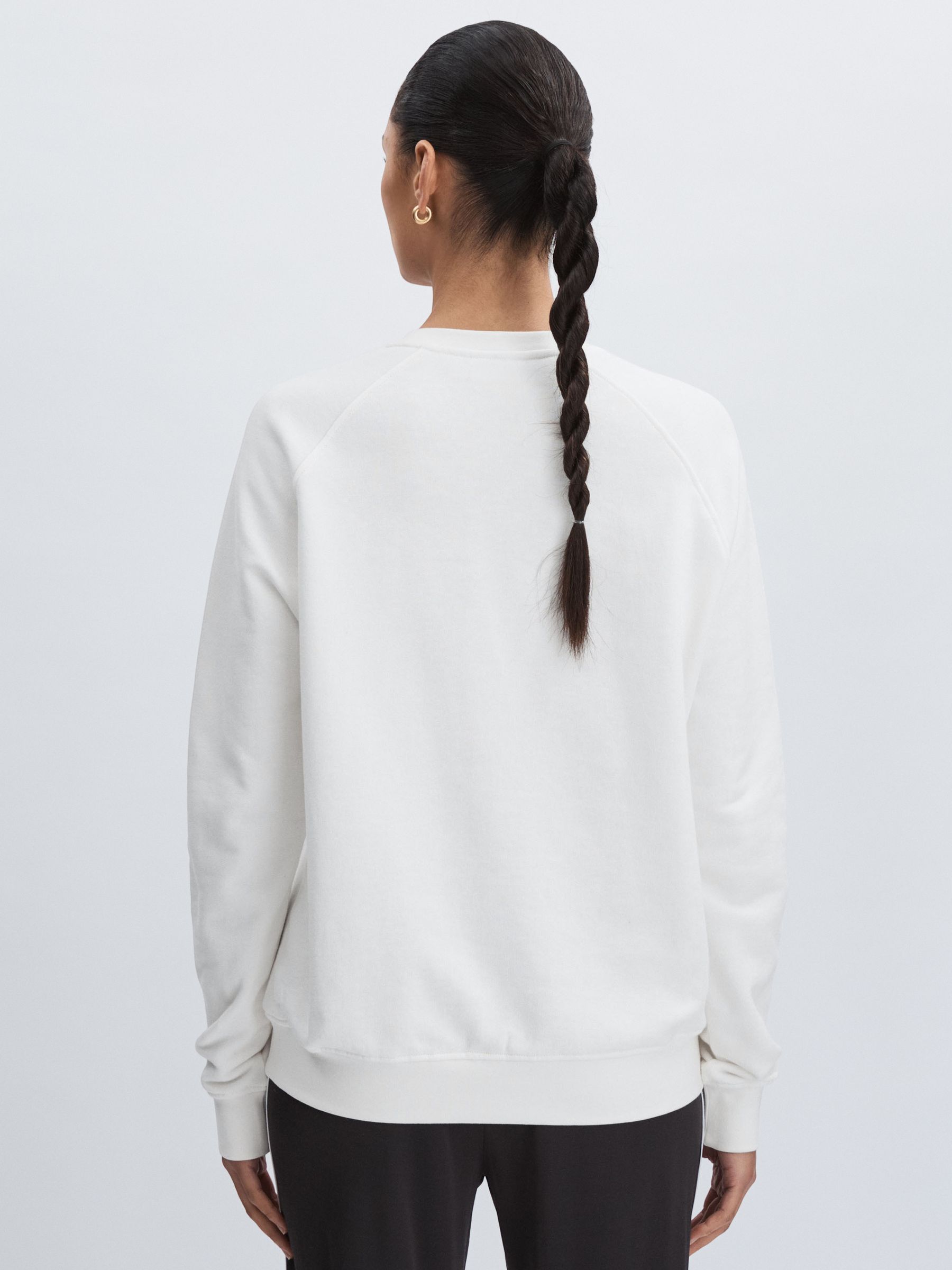 The Upside Organic-Cotton Logo Sweatshirt in White - Image 5 of 6
