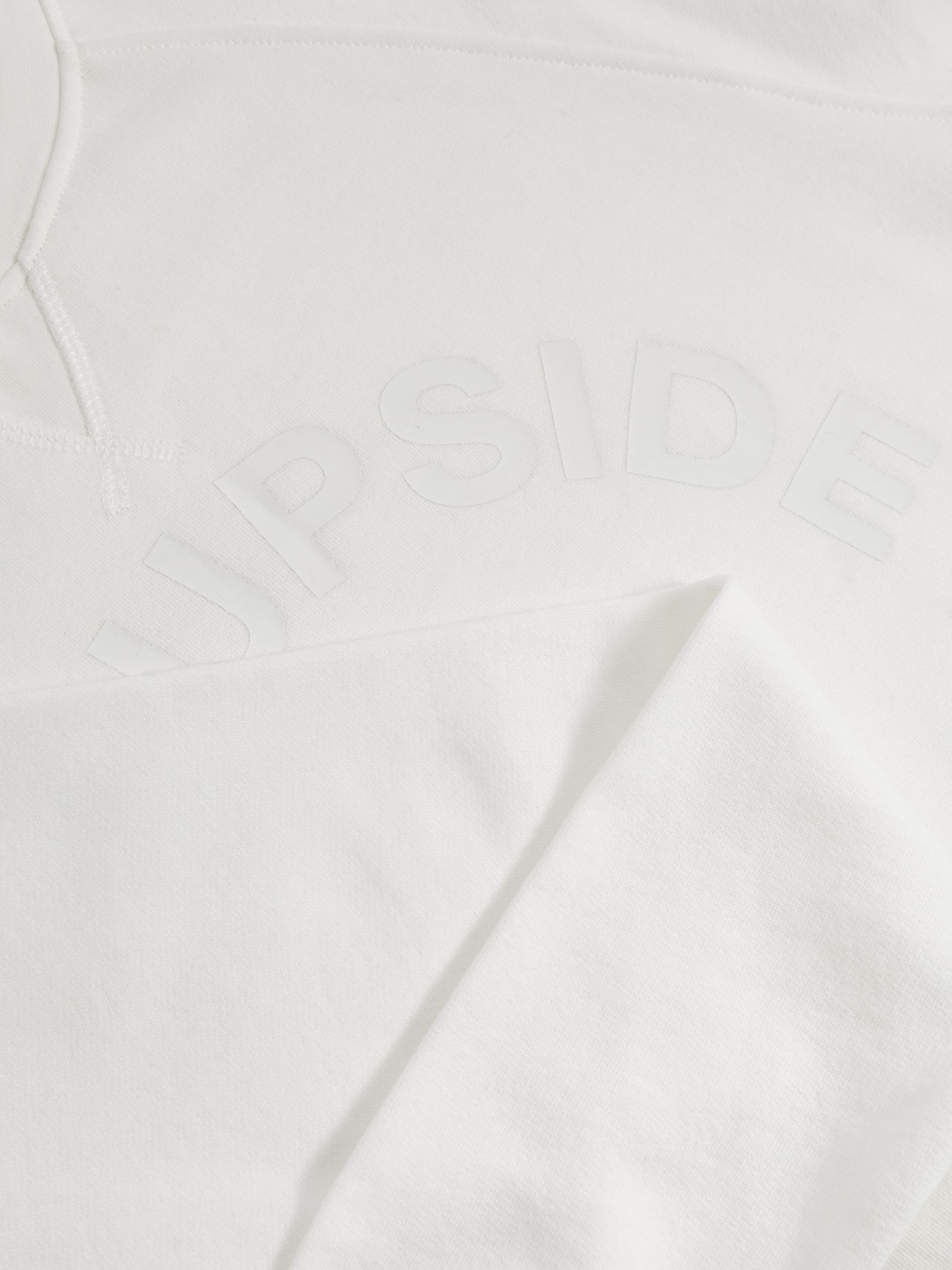 The Upside Organic-Cotton Logo Sweatshirt in White - Image 6 of 6