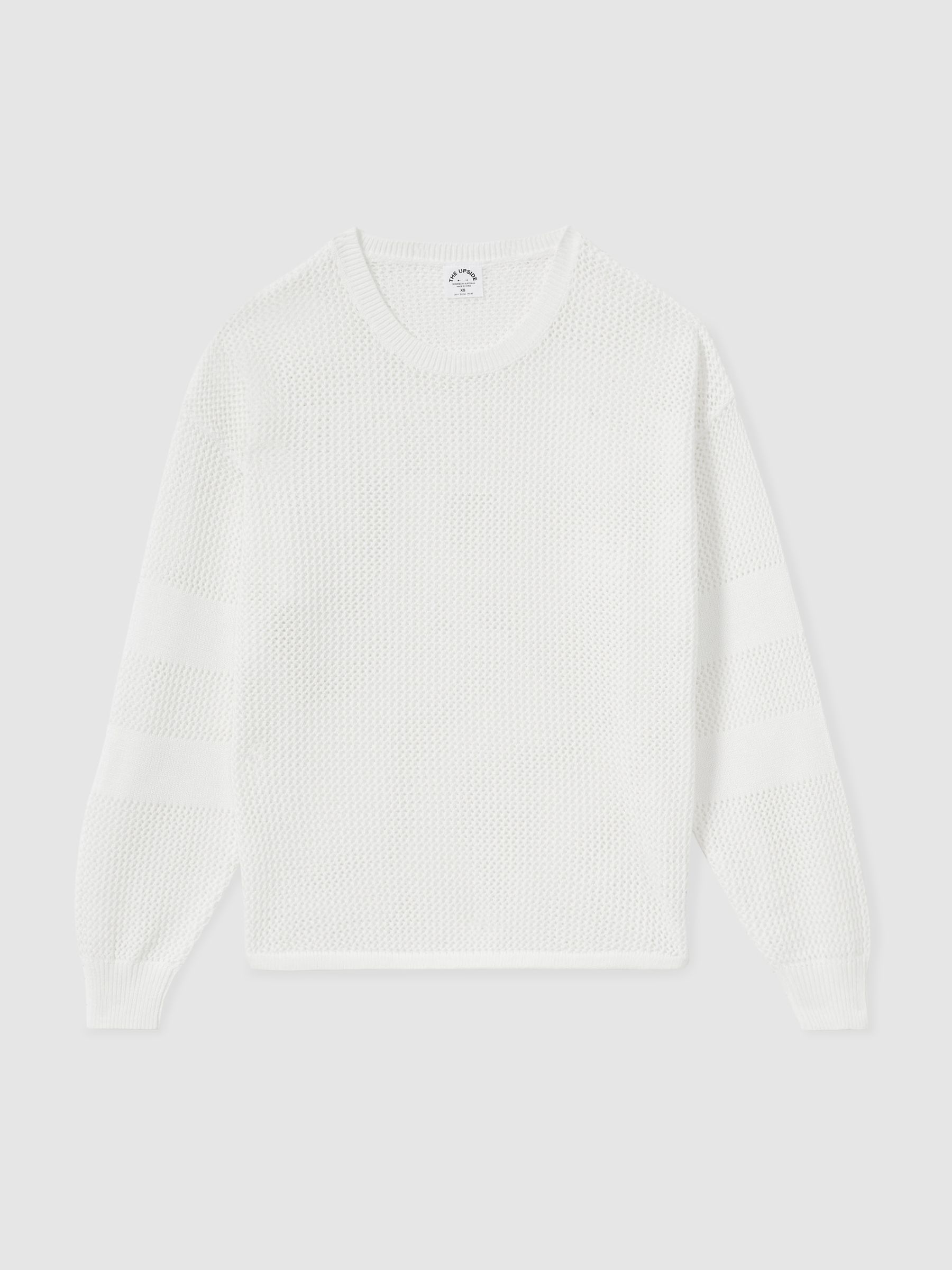 The Upside 100% Organic Cotton Open Knit Jumper in Natural - Image 2 of 6