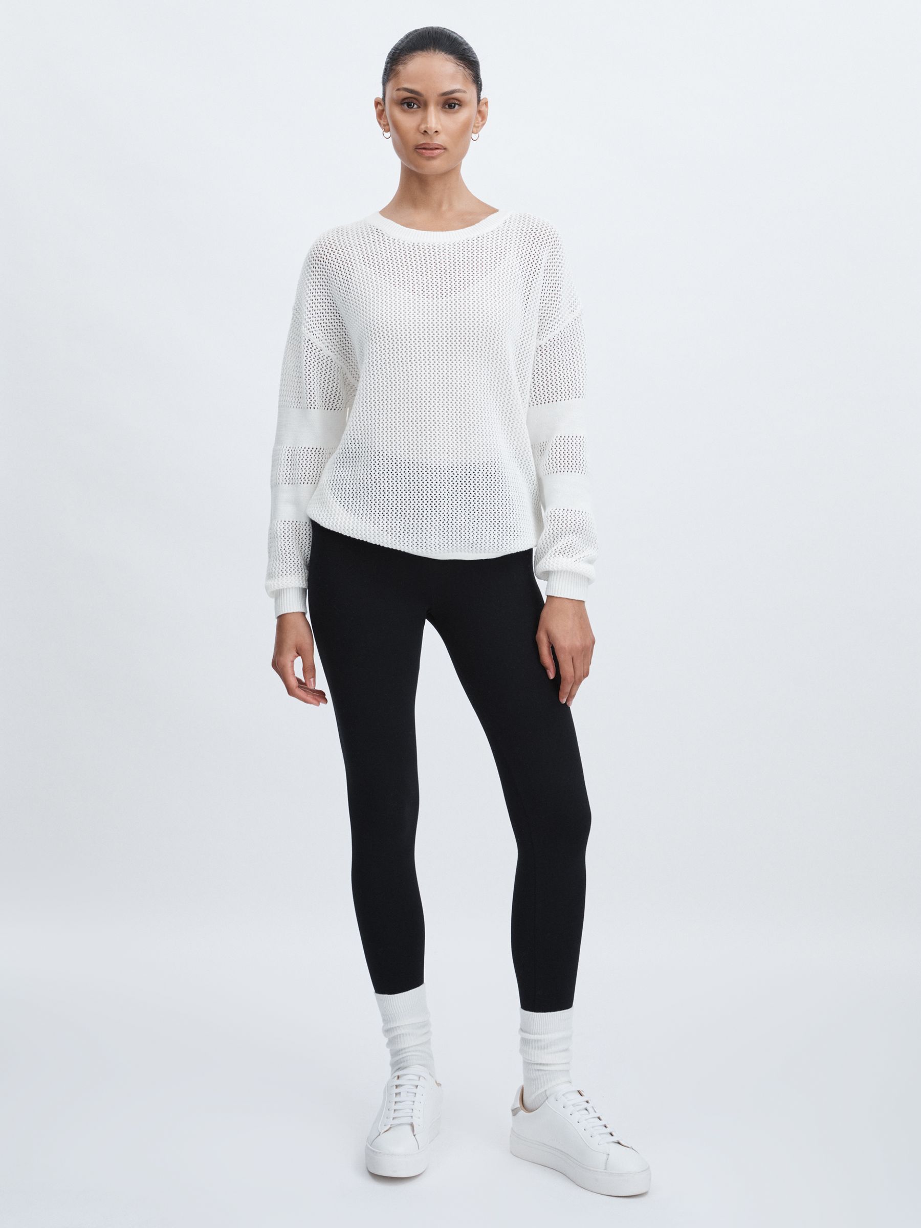 The Upside 100% Organic Cotton Open Knit Jumper in Natural - Image 3 of 6