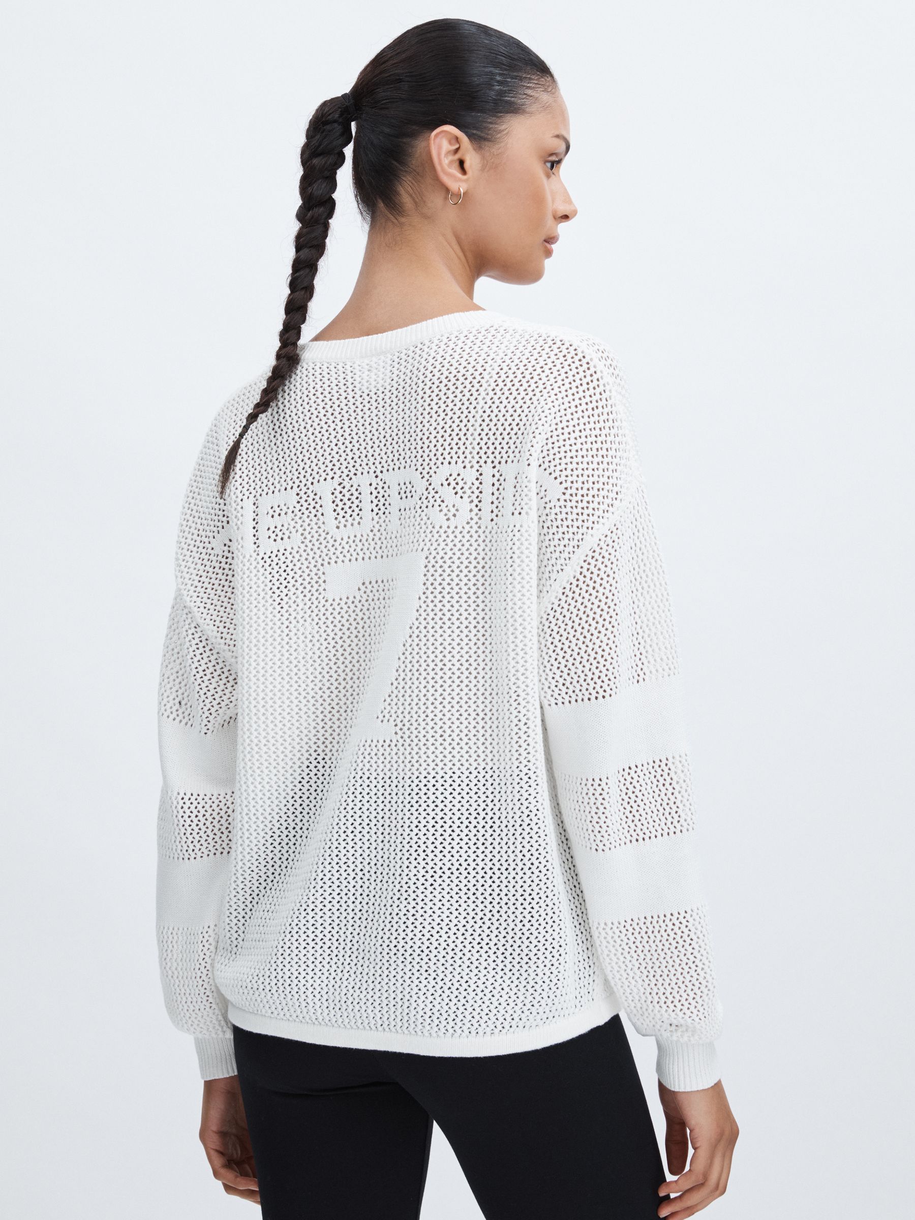 The Upside 100% Organic Cotton Open Knit Jumper in Natural - Image 5 of 6