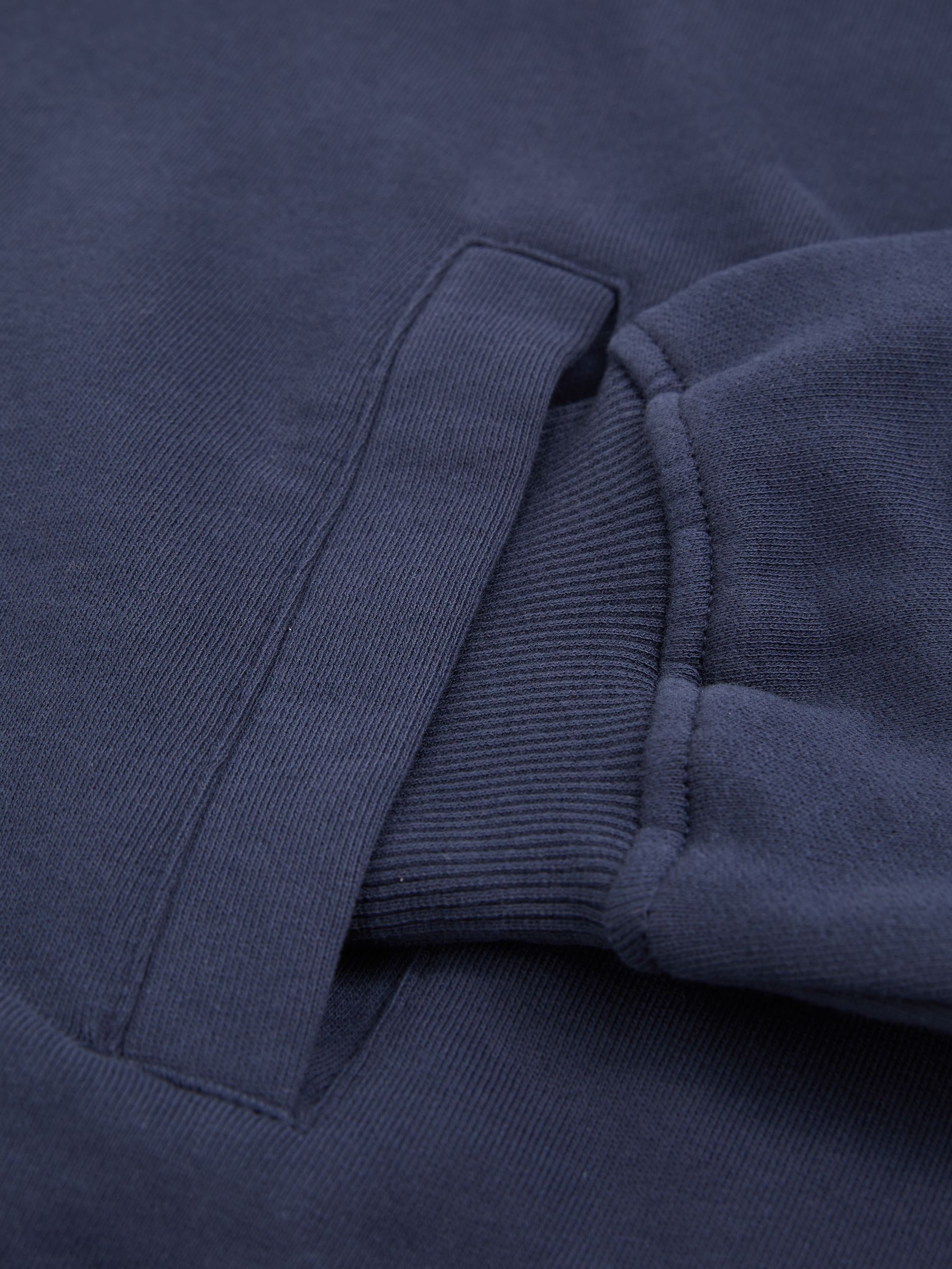 The Upside Organic-Cotton Zip-Through Hoodie in Navy - Image 6 of 6