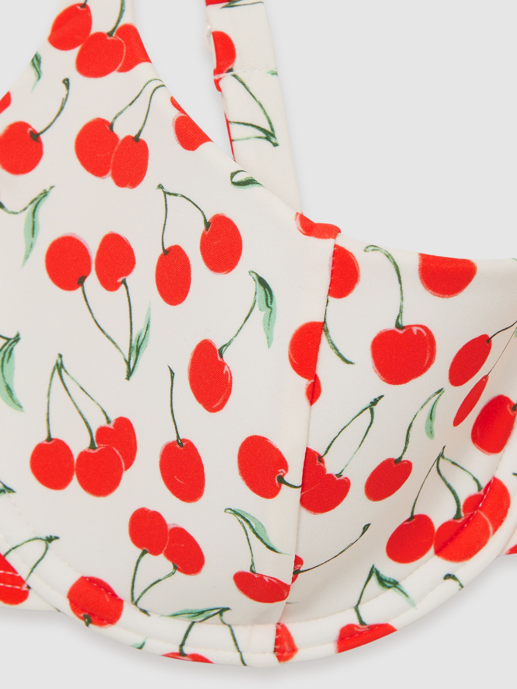 Balconette Bikini Top in Cherry - Image 6 of 6