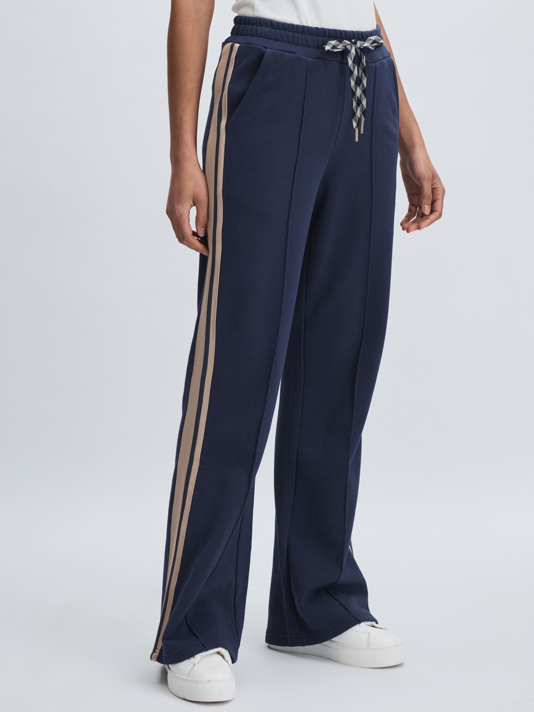 The Upside Organic-Cotton Track Joggers in Navy - Image 3 of 6